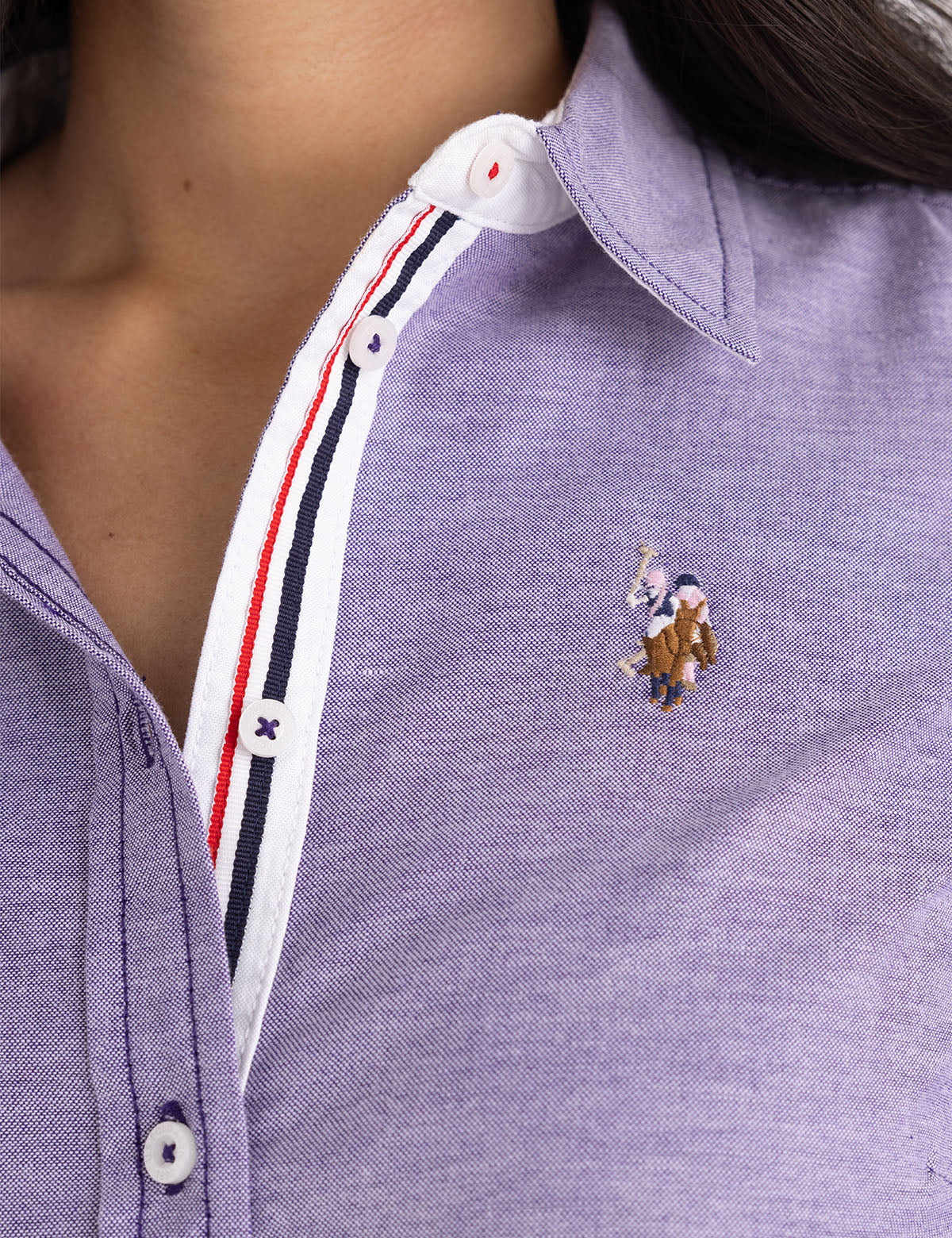 LONG SLEEVE SOLID STRETCH OXFORD SHIRT - Image 21