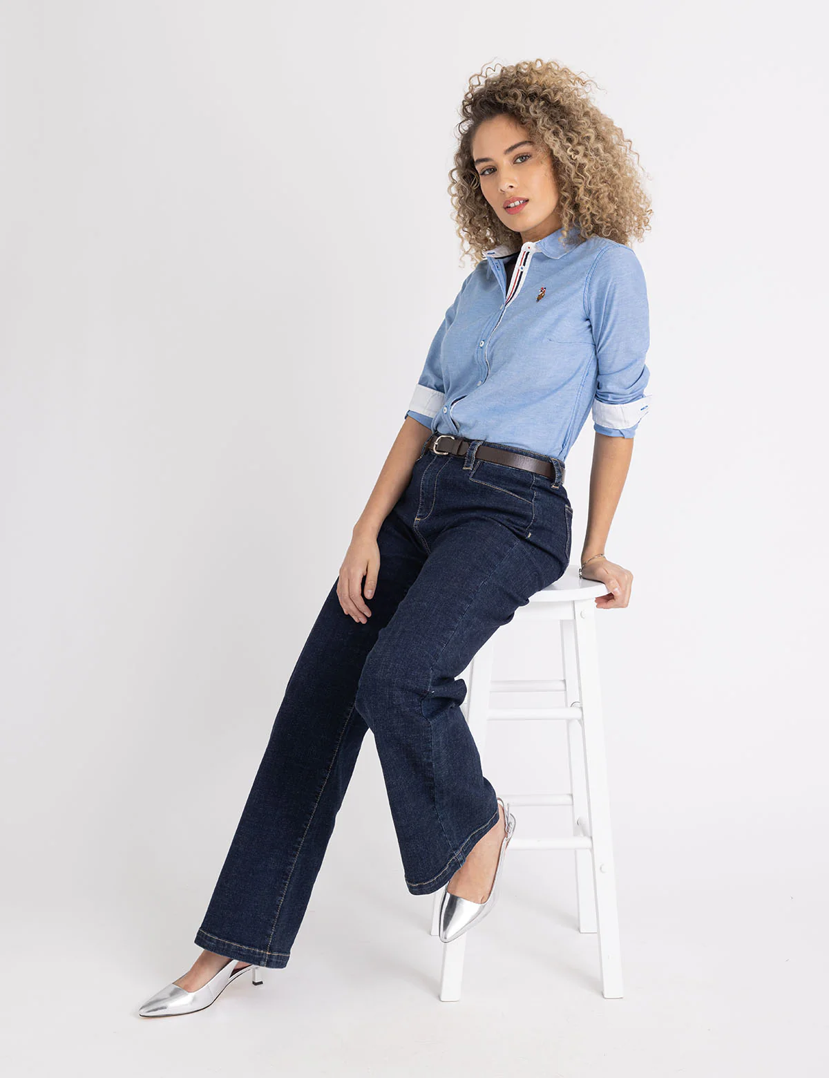 LONG SLEEVE SOLID STRETCH OXFORD SHIRT - Image 8