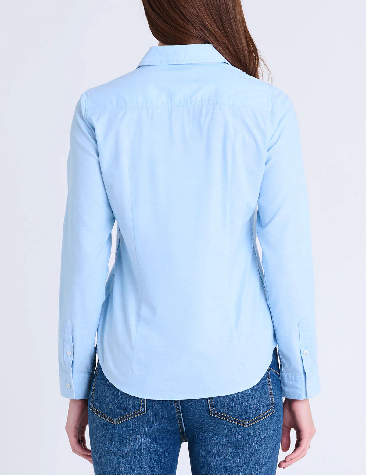 LONG SLEEVE SOLID STRETCH OXFORD SHIRT - Image 11