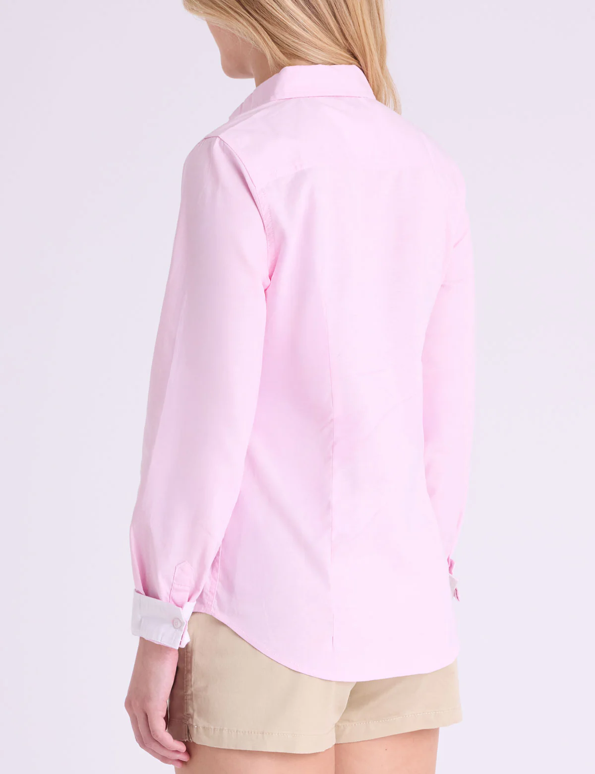 LONG SLEEVE SOLID STRETCH OXFORD SHIRT - Image 5