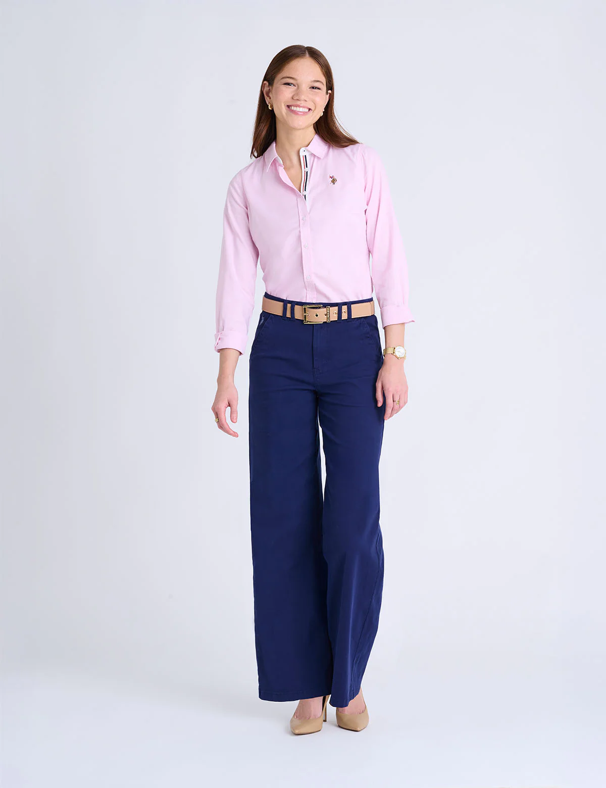 LONG SLEEVE SOLID STRETCH OXFORD SHIRT - Image 7
