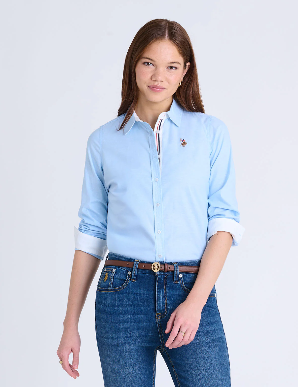 LONG SLEEVE SOLID STRETCH OXFORD SHIRT - Image 9