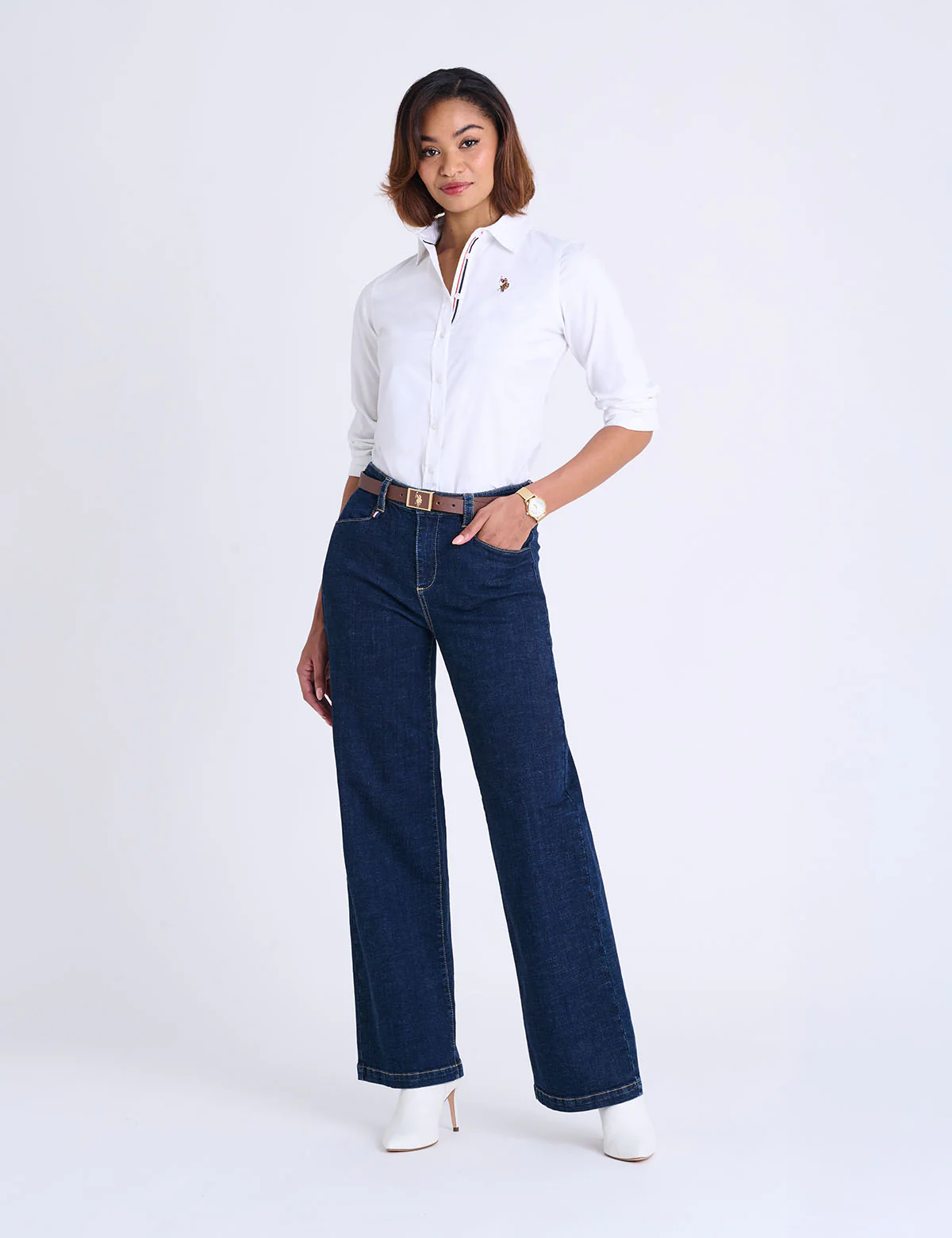 LONG SLEEVE SOLID STRETCH OXFORD SHIRT - Image 3