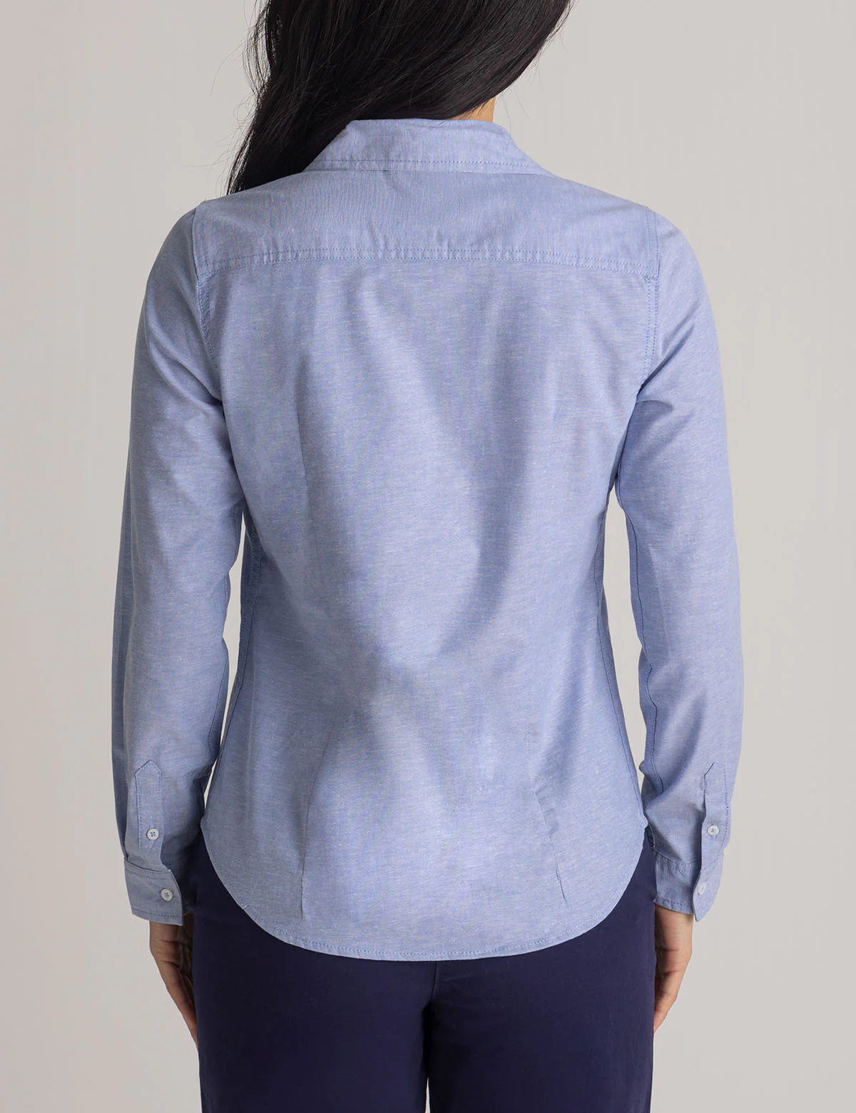 LONG SLEEVE SOLID STRETCH OXFORD SHIRT - Image 10