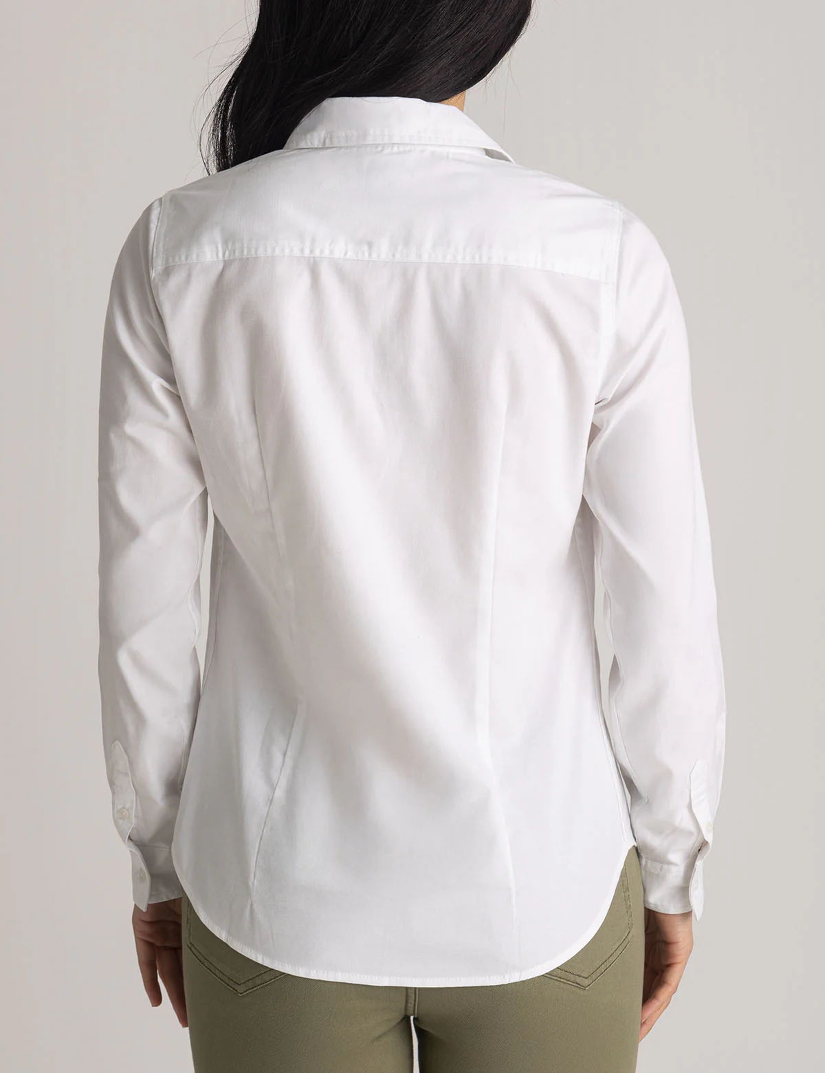 LONG SLEEVE SOLID STRETCH OXFORD SHIRT - Image 5