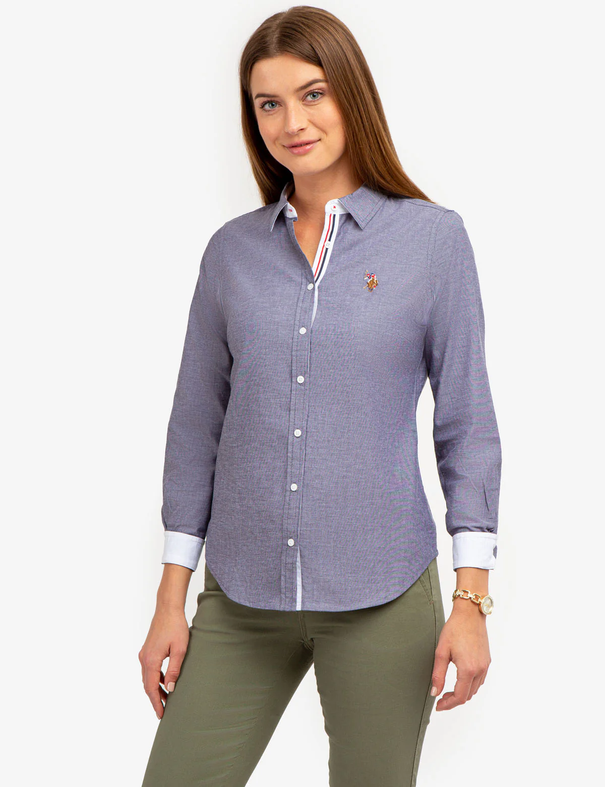 LONG SLEEVE SOLID STRETCH OXFORD SHIRT - Image 7