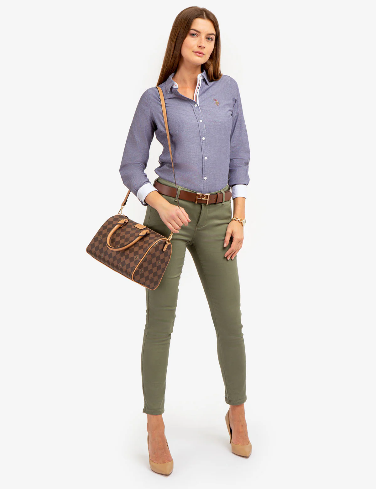 LONG SLEEVE SOLID STRETCH OXFORD SHIRT - Image 8