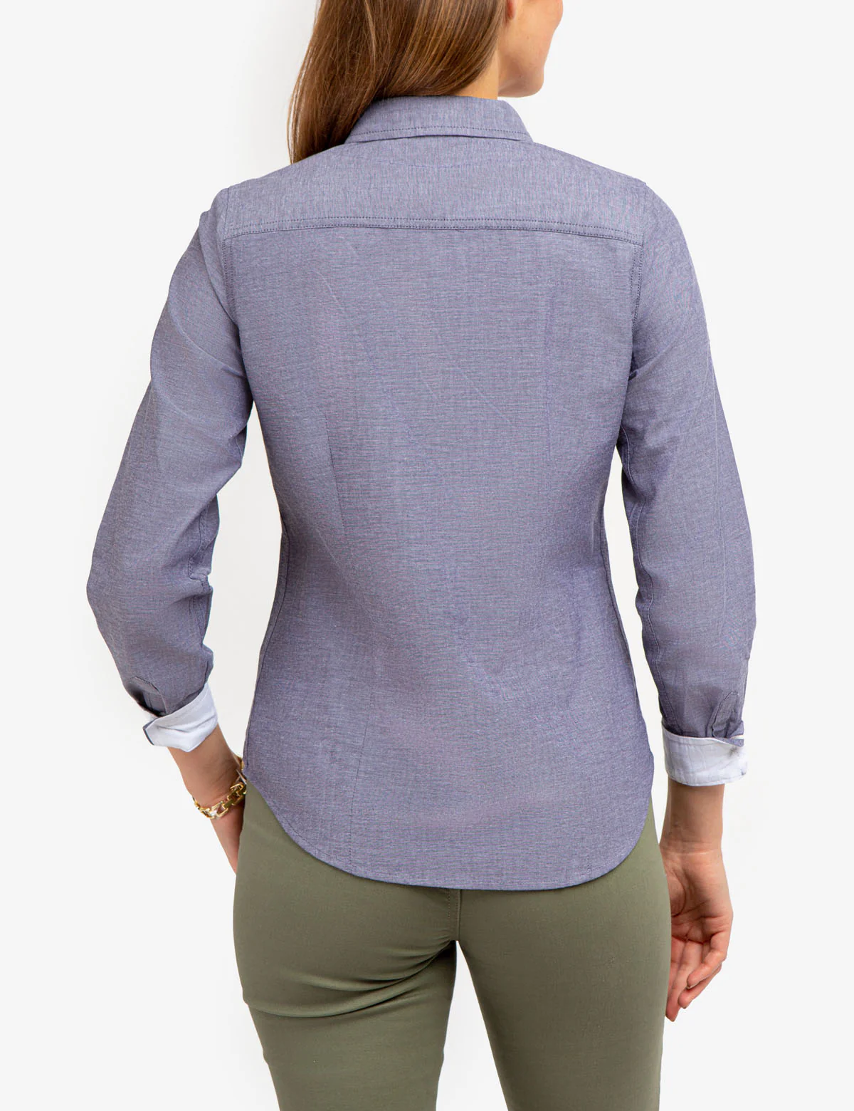 LONG SLEEVE SOLID STRETCH OXFORD SHIRT - Image 9