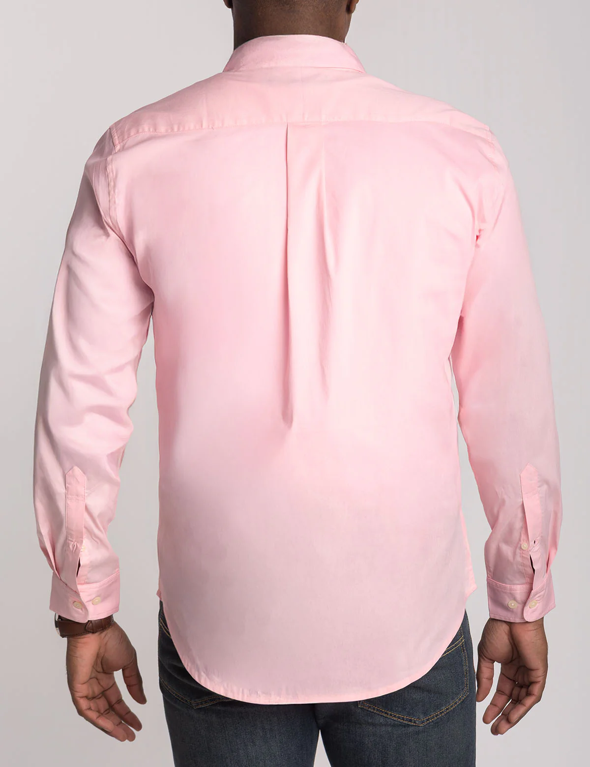 SOLID STRETCH POPLIN LONG SLEEVE SHIRT - Image 4