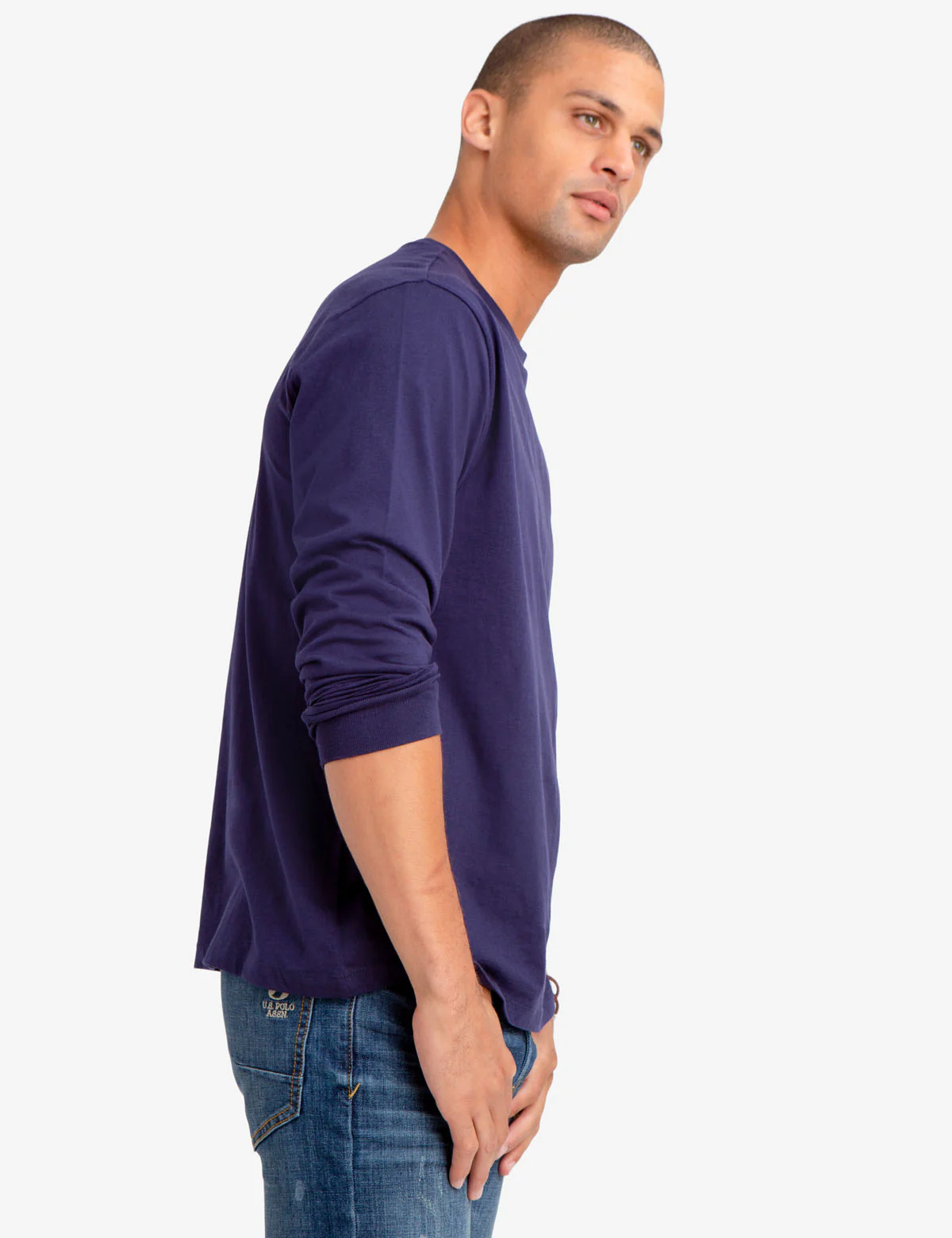 LONG SLEEVE SOLID T-SHIRT - Image 2