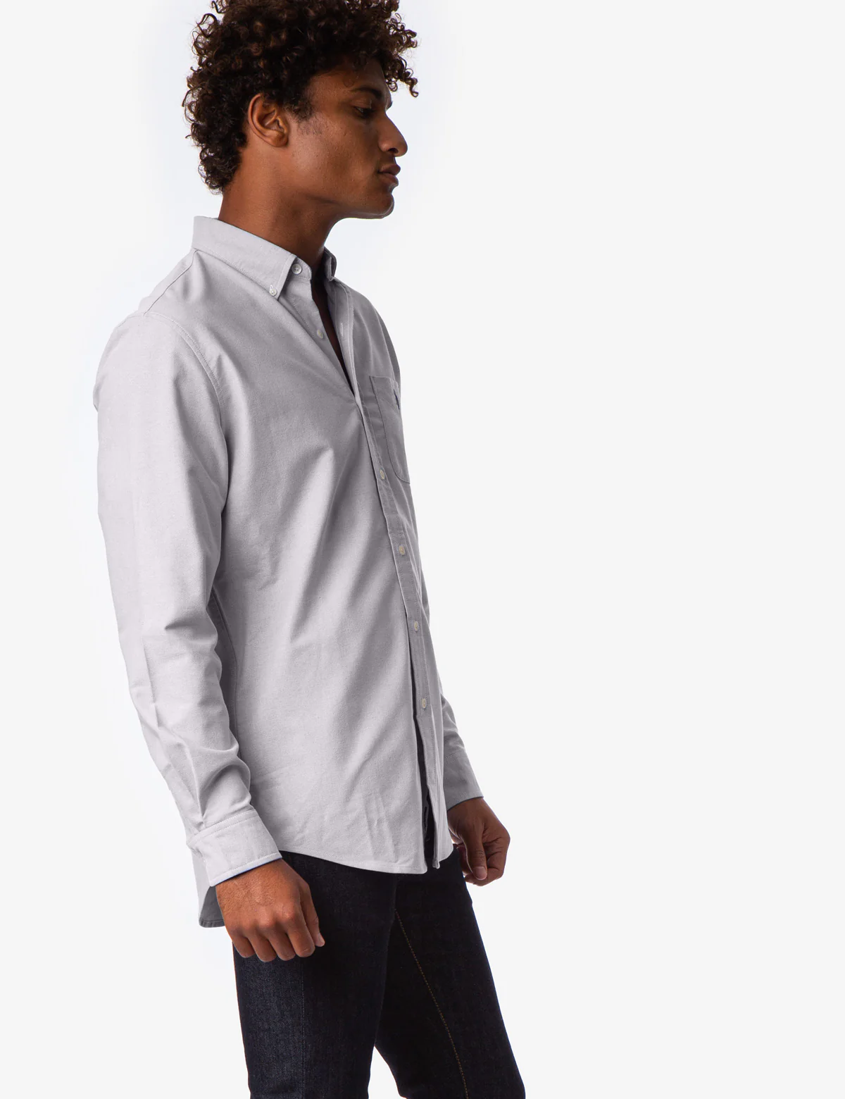 LONG SLEEVE STRETCH OXFORD SHIRT - Image 3