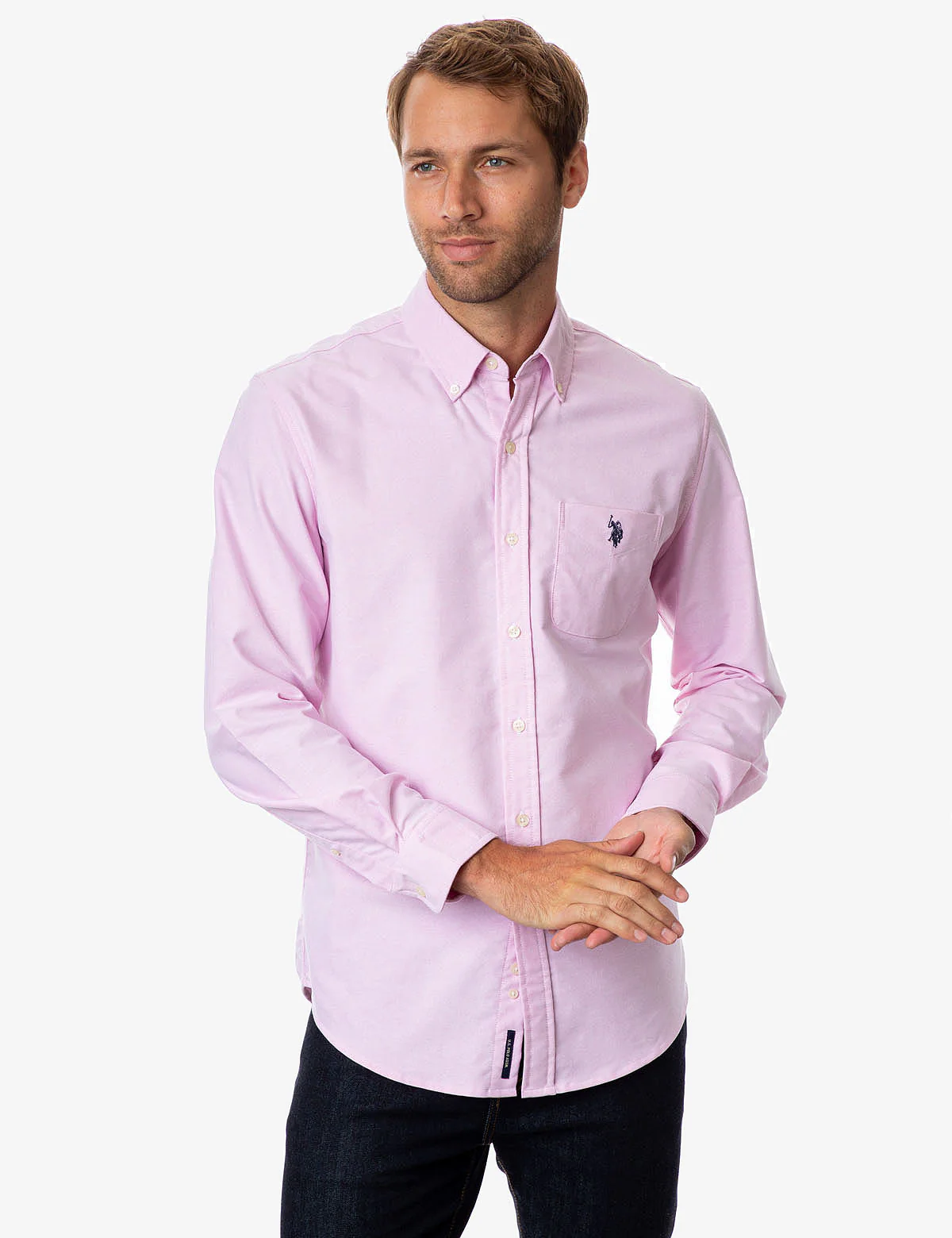 LONG SLEEVE STRETCH OXFORD SHIRT