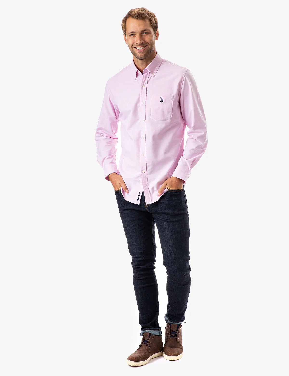 LONG SLEEVE STRETCH OXFORD SHIRT - Image 2