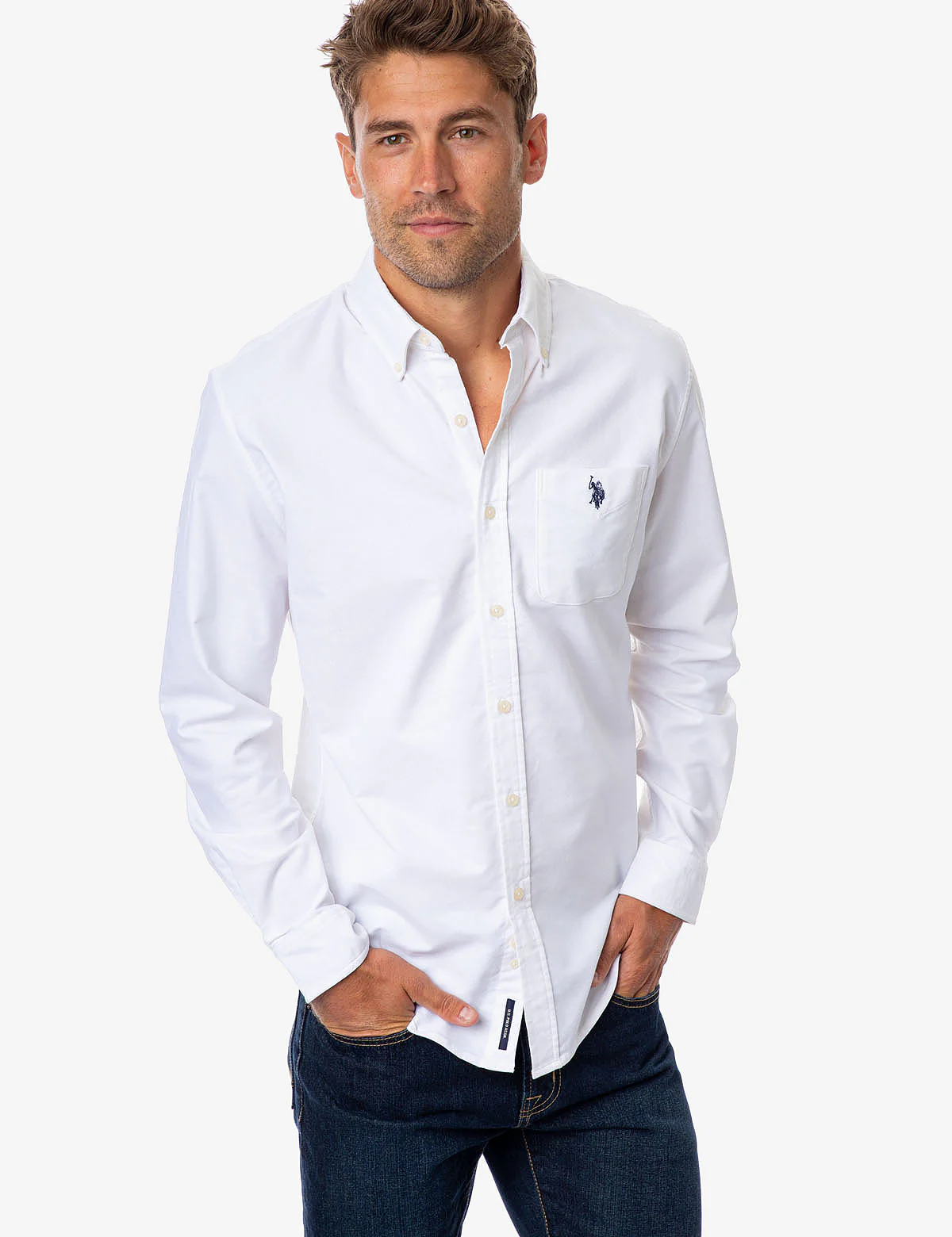 LONG SLEEVE STRETCH OXFORD SHIRT - Image 6
