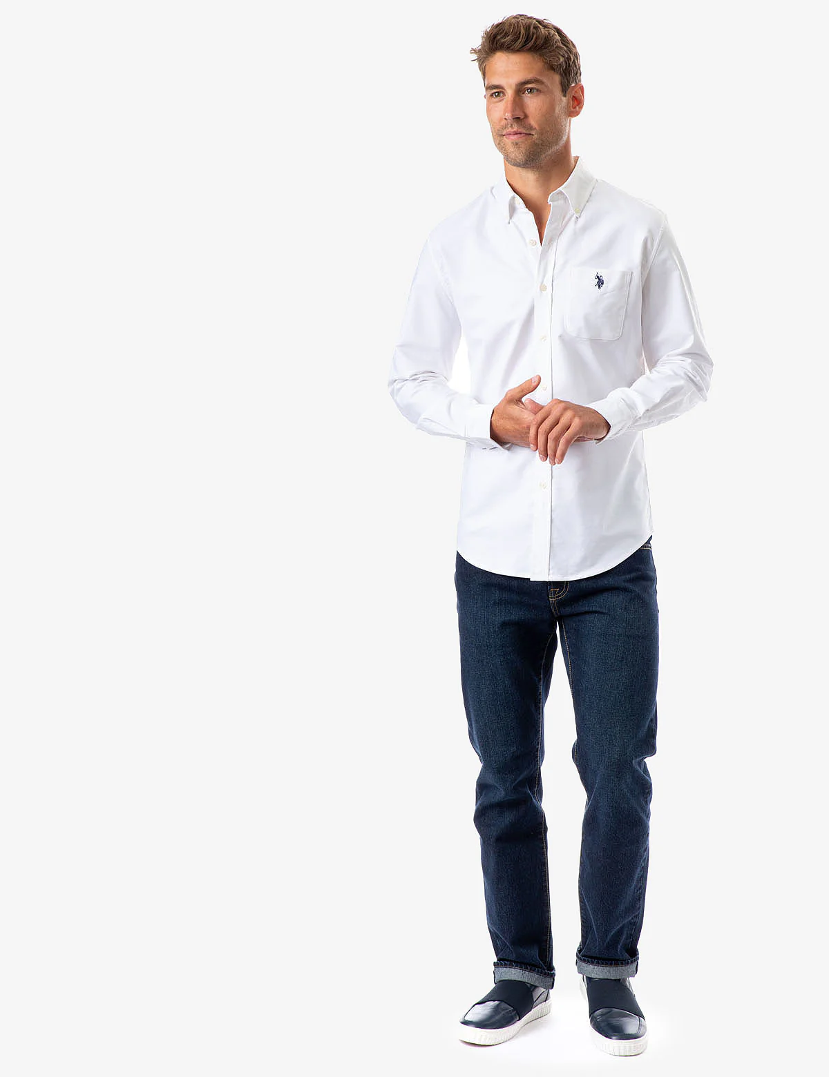 LONG SLEEVE STRETCH OXFORD SHIRT - Image 7
