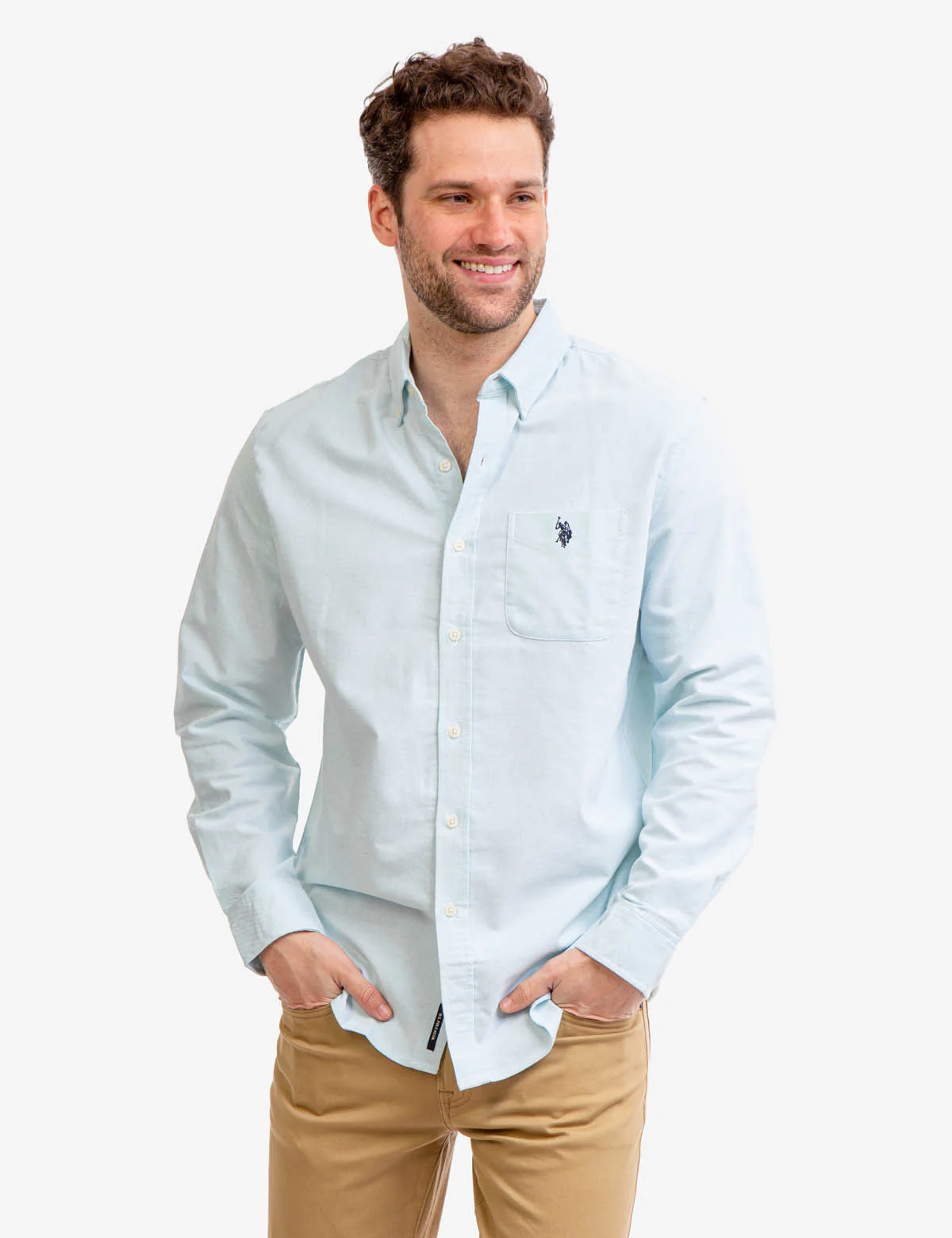 LONG SLEEVE STRETCH OXFORD SHIRT