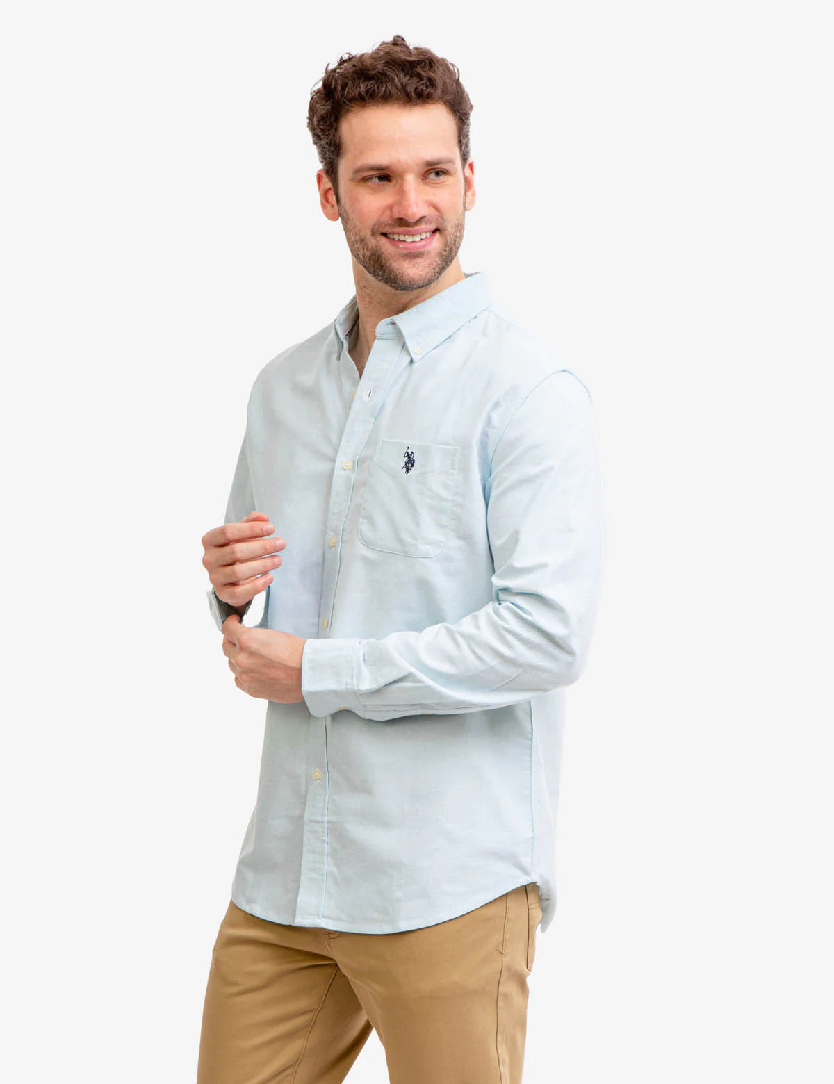 LONG SLEEVE STRETCH OXFORD SHIRT - Image 2