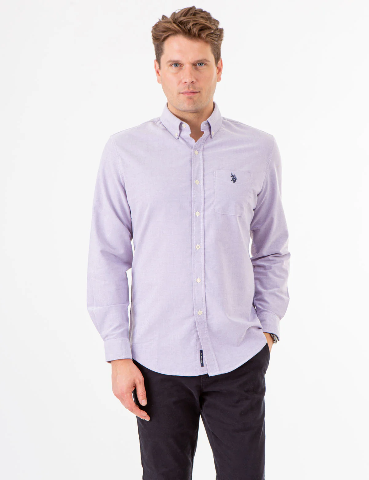 LONG SLEEVE STRETCH OXFORD SHIRT - Image 11