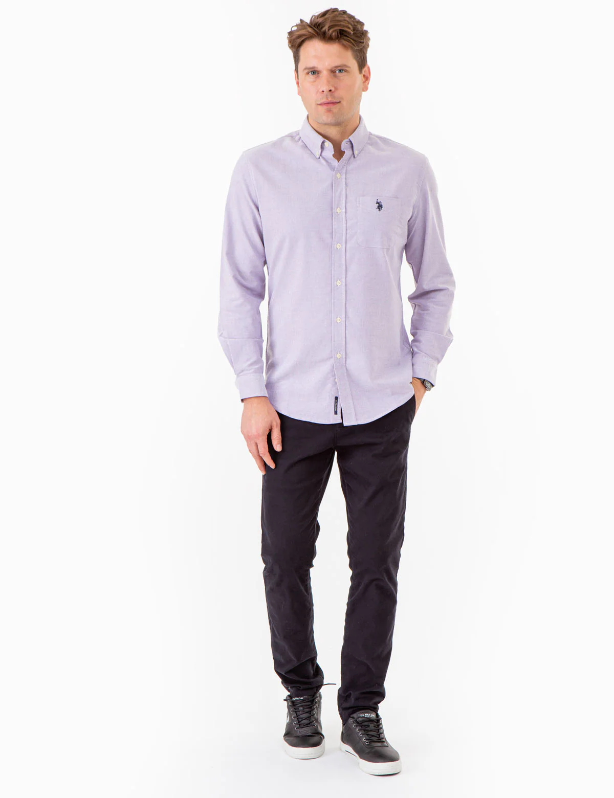 LONG SLEEVE STRETCH OXFORD SHIRT - Image 12