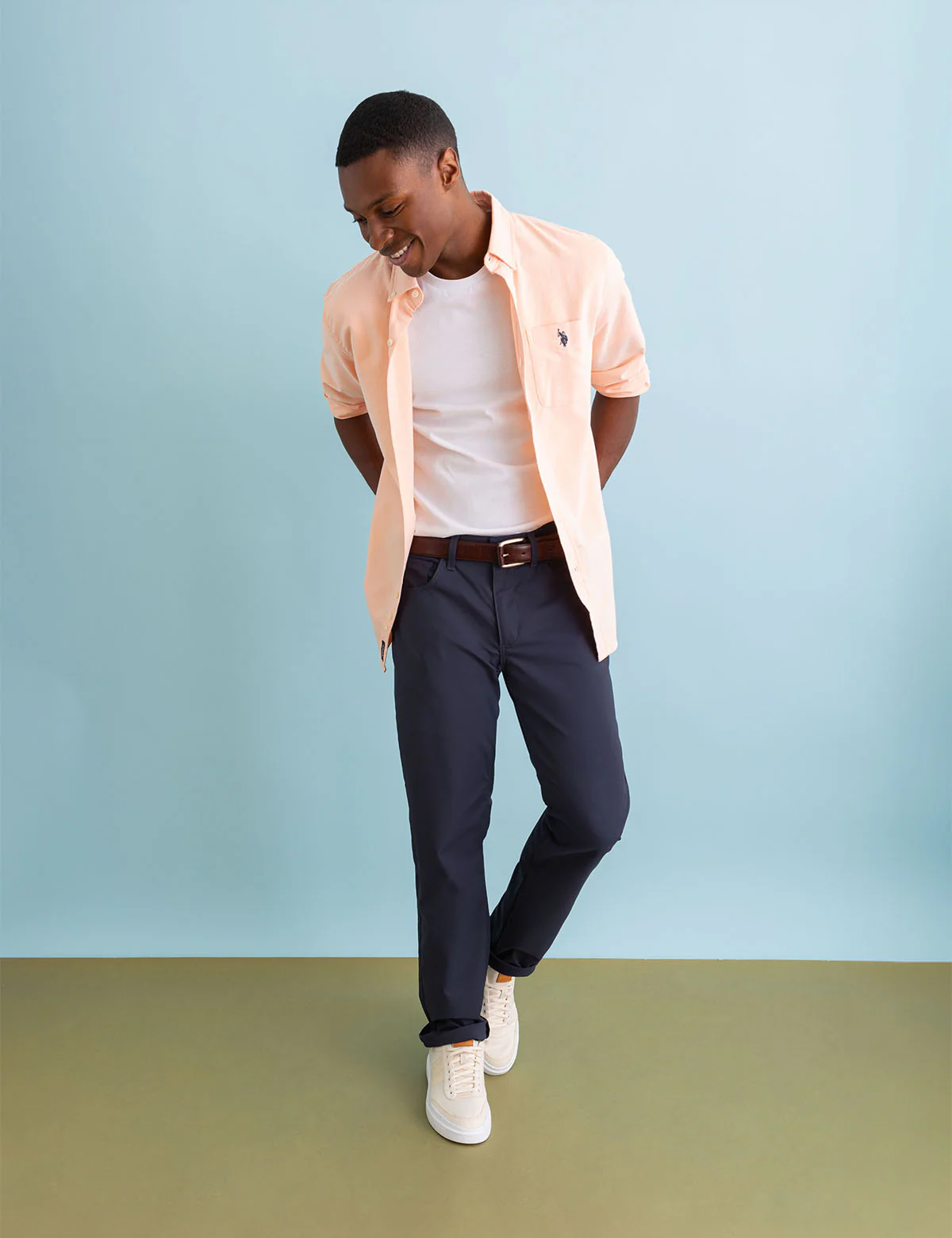 LONG SLEEVE STRETCH OXFORD SHIRT - Image 6