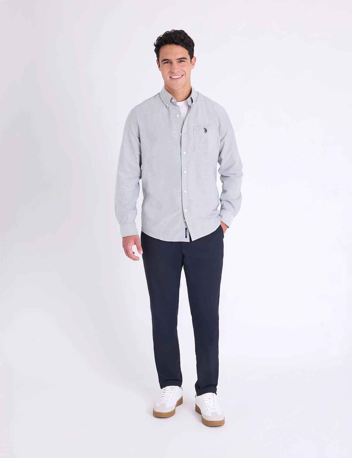 LONG SLEEVE STRETCH OXFORD SHIRT - Image 15