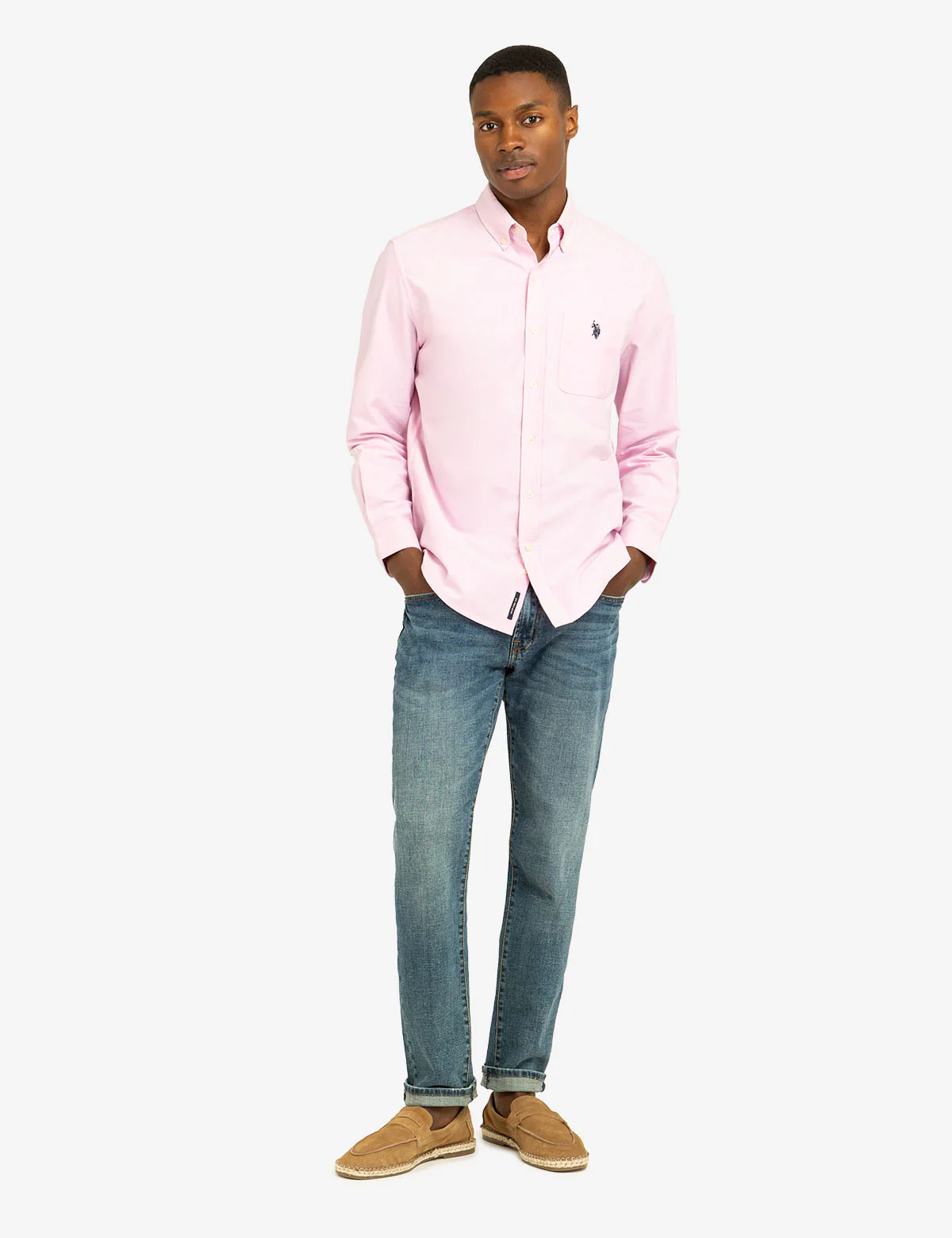 LONG SLEEVE STRETCH OXFORD SHIRT - Image 20