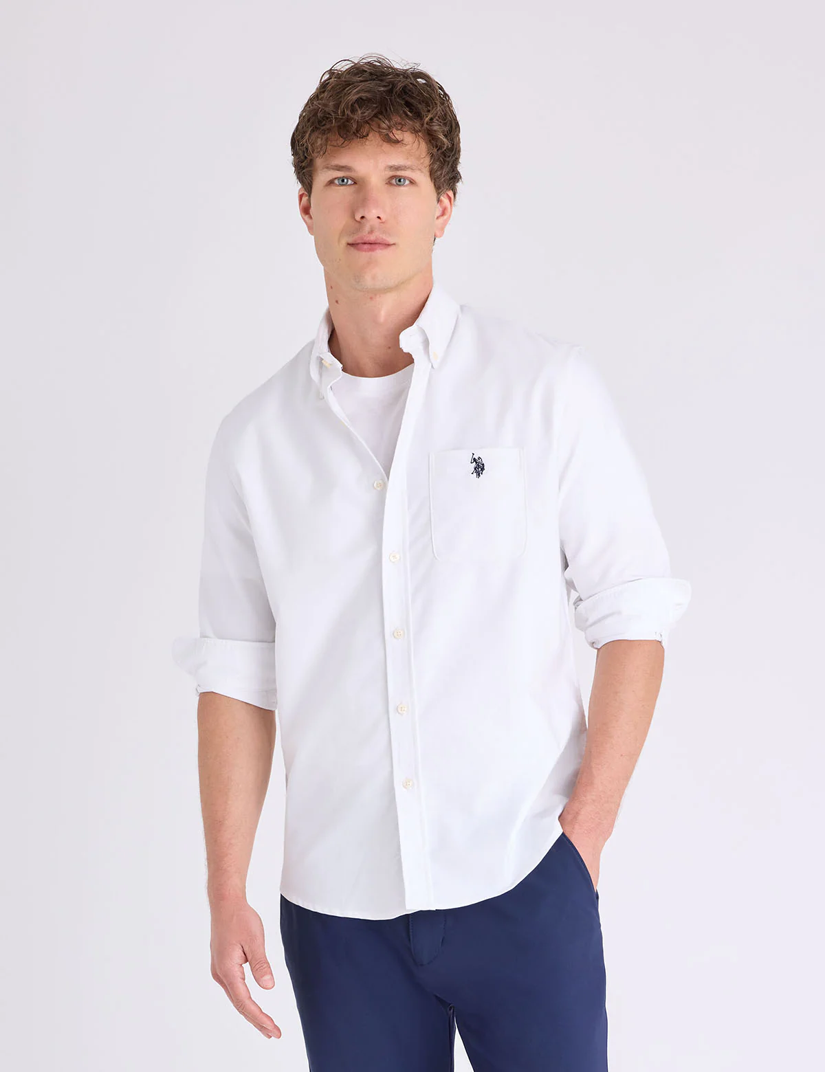 LONG SLEEVE STRETCH OXFORD SHIRT - Image 6