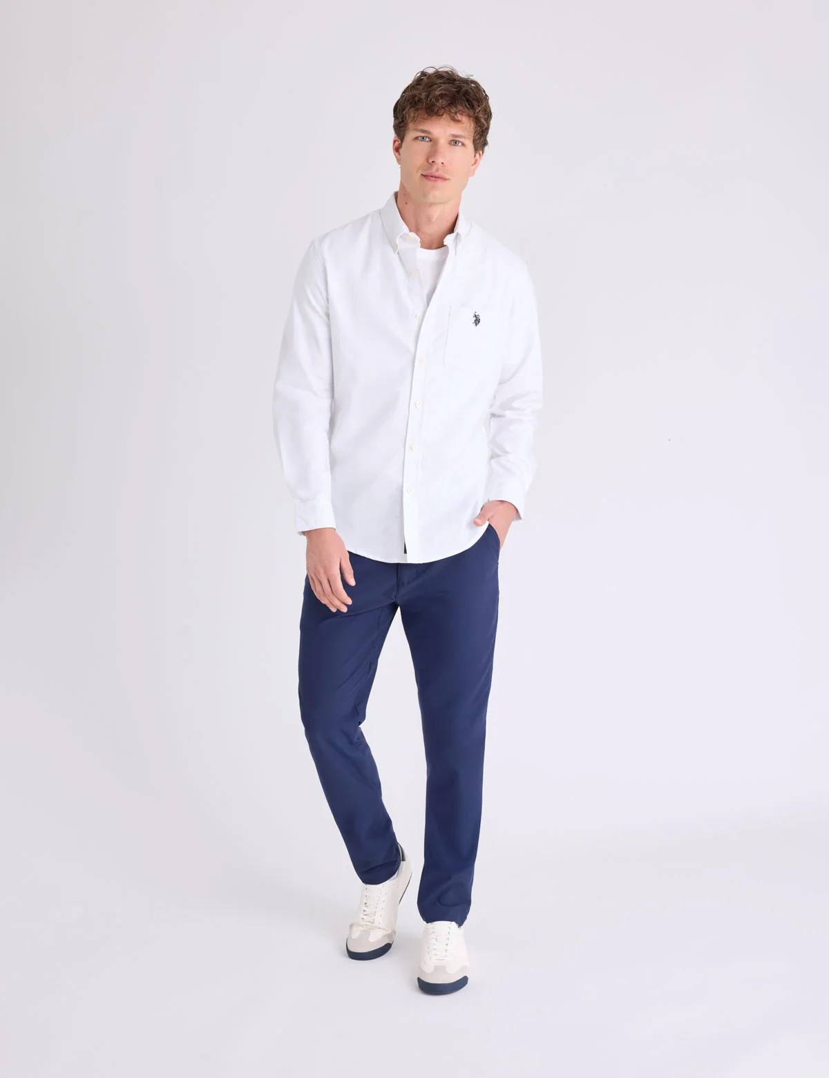 LONG SLEEVE STRETCH OXFORD SHIRT - Image 8
