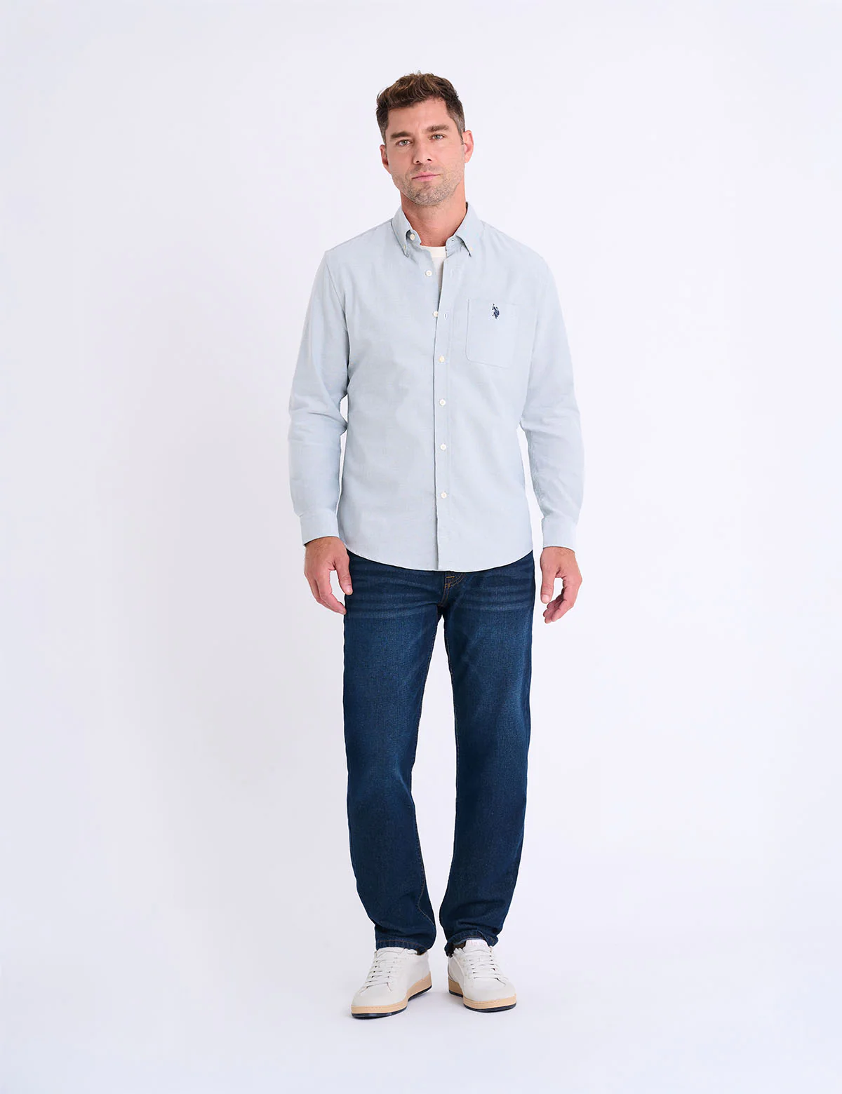 LONG SLEEVE STRETCH OXFORD SHIRT - Image 6