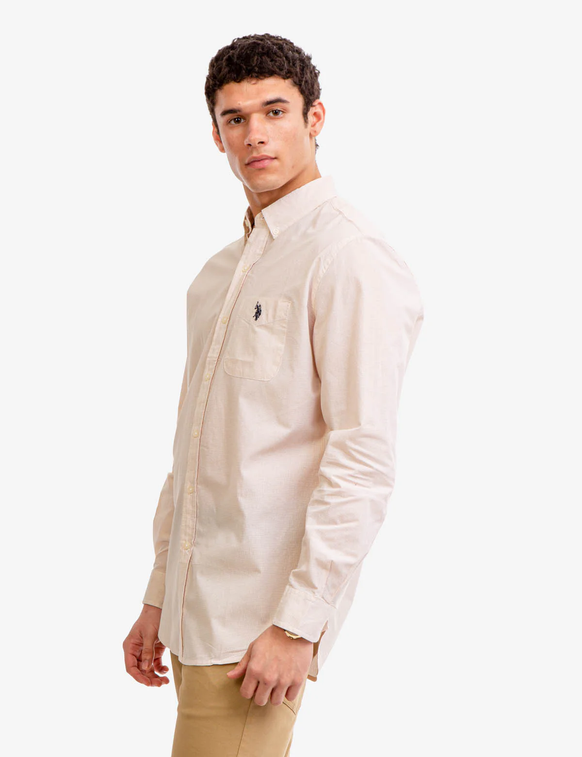 LONG SLEEVE STRETCH POPLIN SHIRT - Image 3