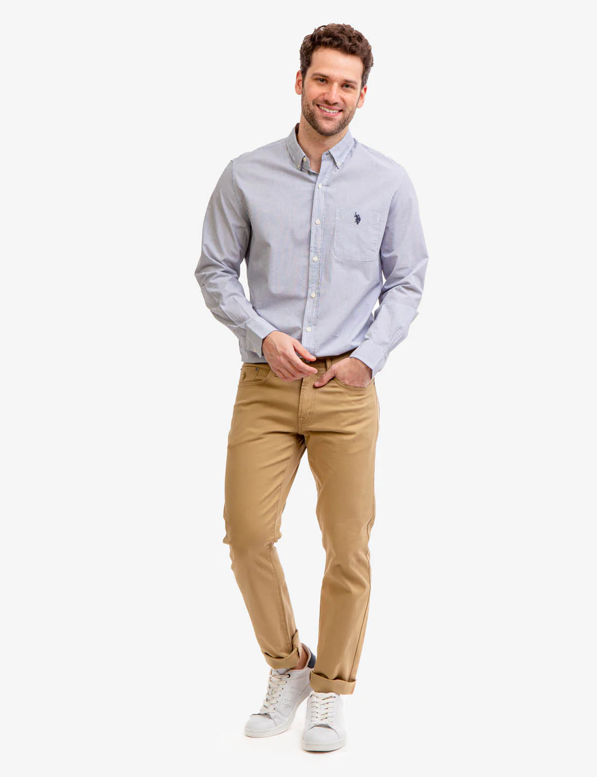 LONG SLEEVE STRETCH POPLIN SHIRT - Image 6