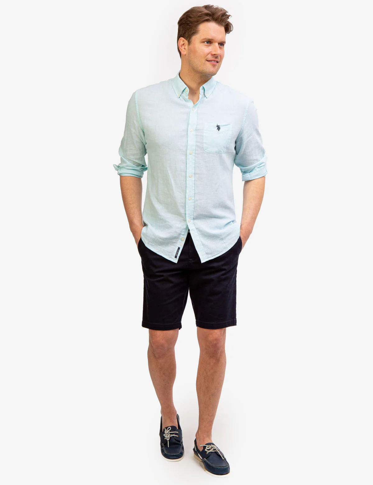 LONG SLEEVE STRIPE LINEN SHIRT - Image 6