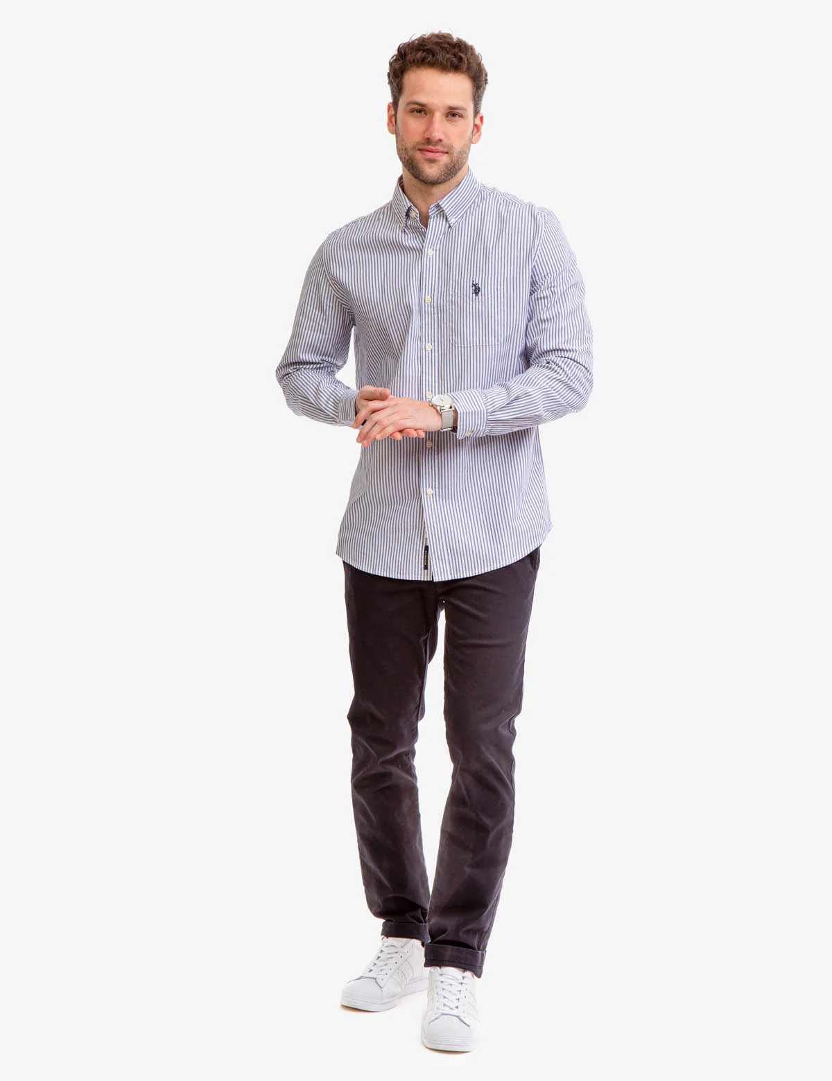 LONG SLEEVE STRIPE OXFORD SHIRT - Image 5