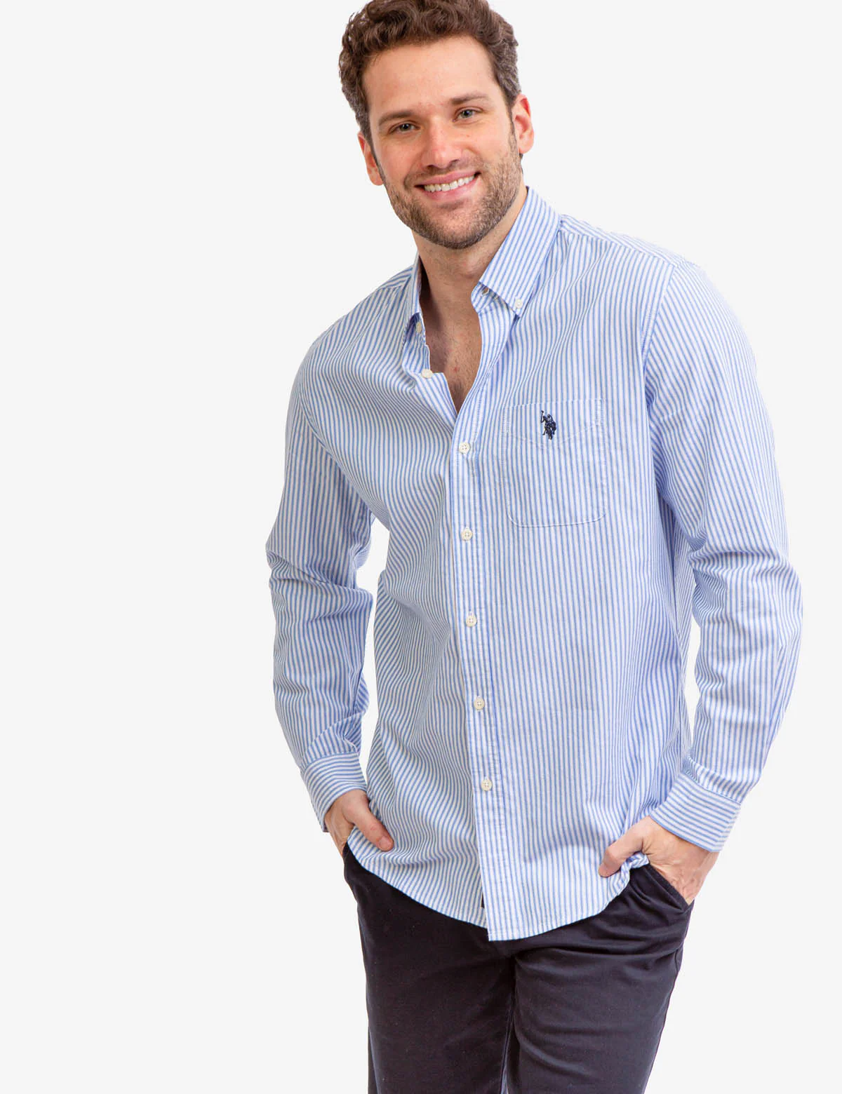 LONG SLEEVE STRIPE OXFORD SHIRT - Image 6