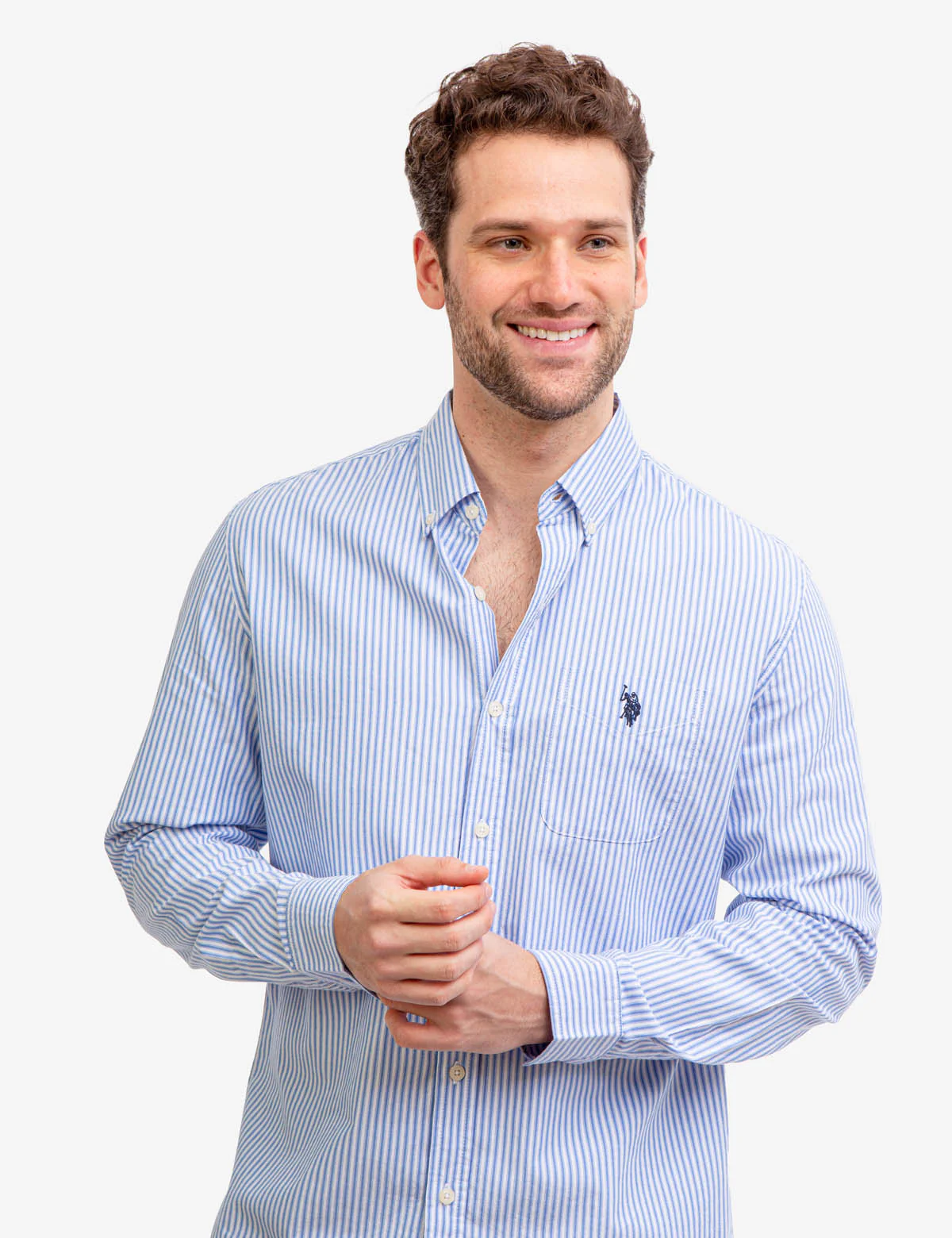 LONG SLEEVE STRIPE OXFORD SHIRT - Image 9