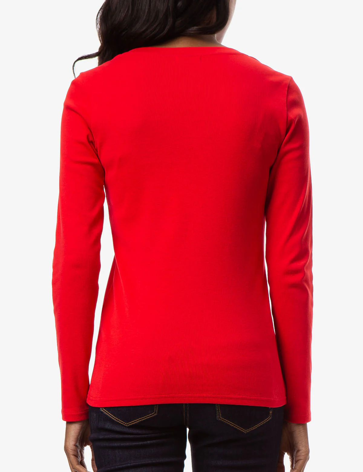 LONG SLEEVE V-NECK T-SHIRT - Image 3