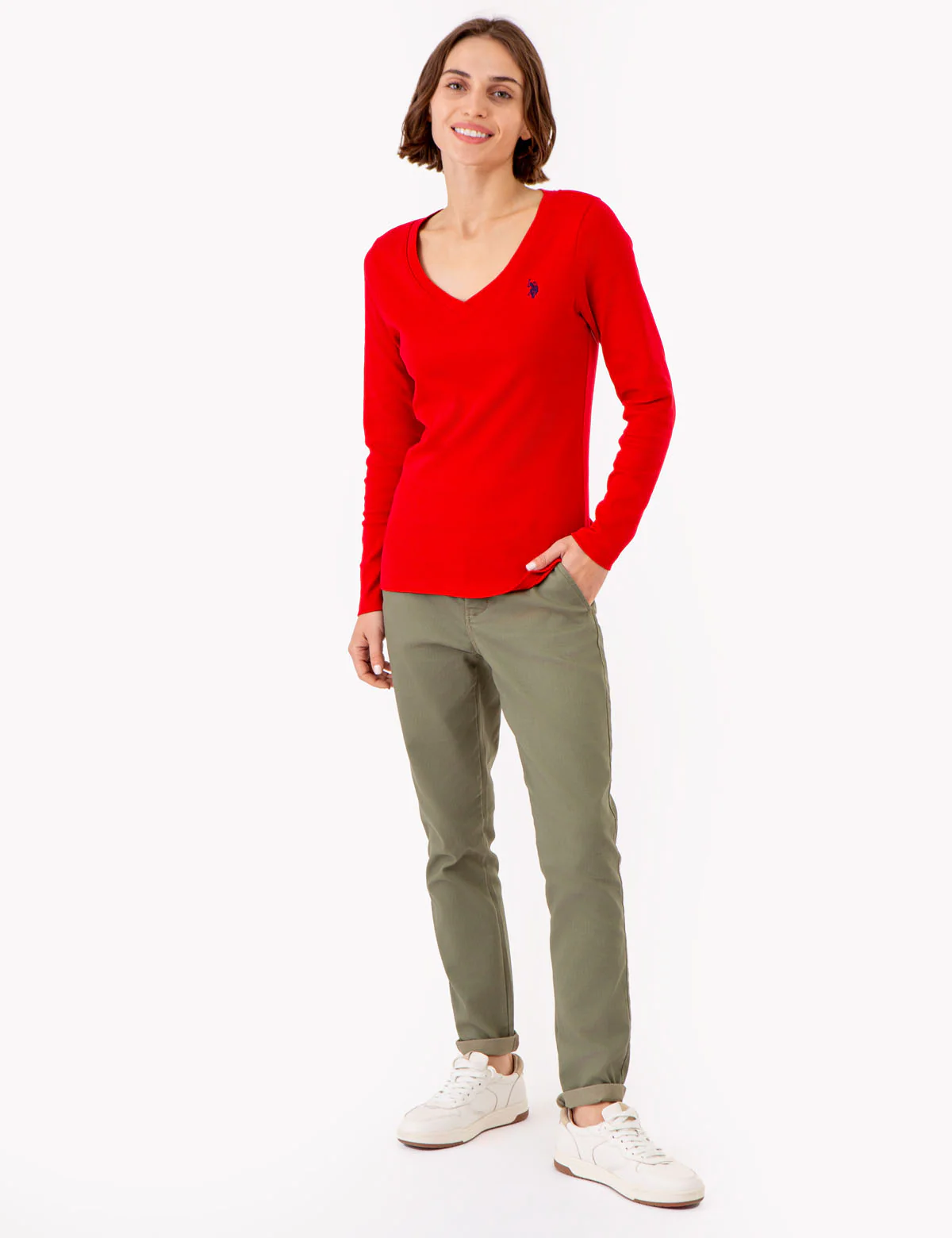 LONG SLEEVE V-NECK T-SHIRT - Image 24