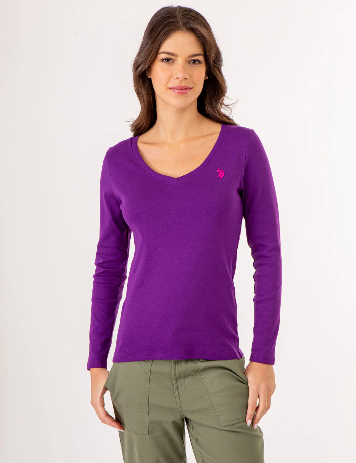 LONG SLEEVE V-NECK T-SHIRT - Image 37