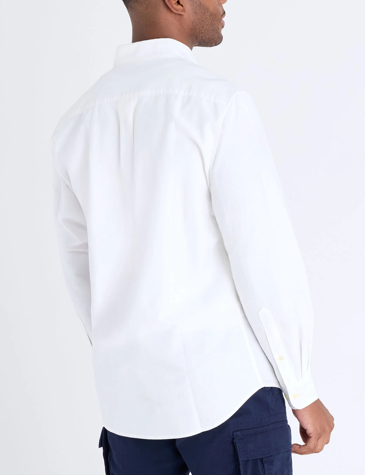 LONG SLEEVE VERTICAL WORDMARK OXFORD SHIRT - Image 4