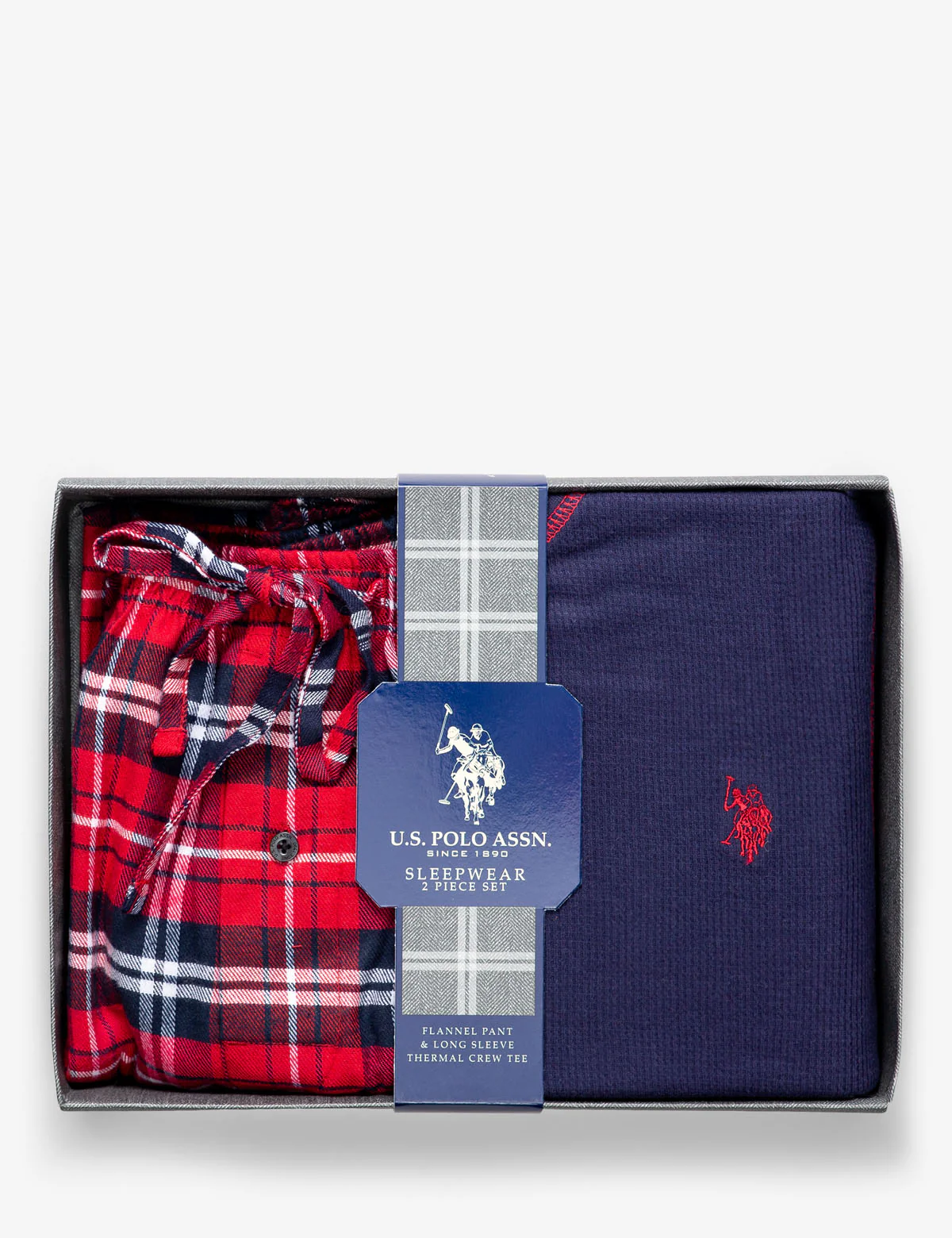 LOUNGE  SET: THERMAL TOP & PLAID PANTS - Image 6