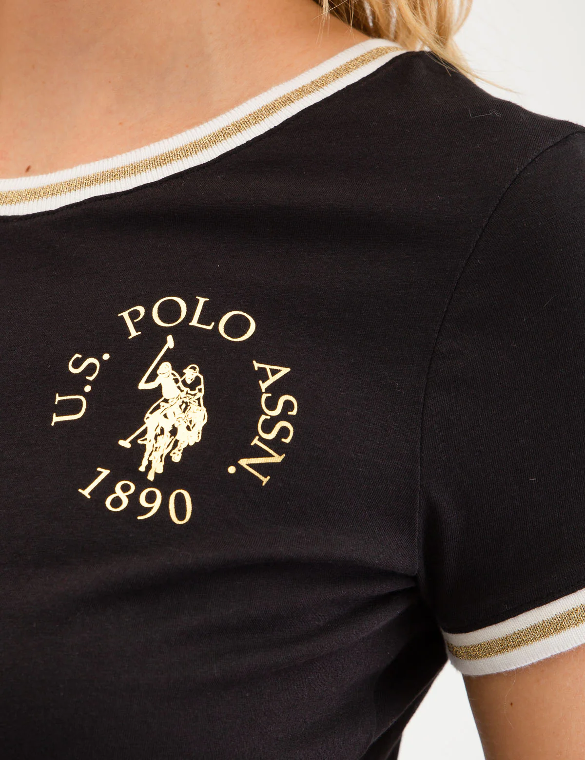 LUREX METALLIC RINGER T-SHIRT - Image 2