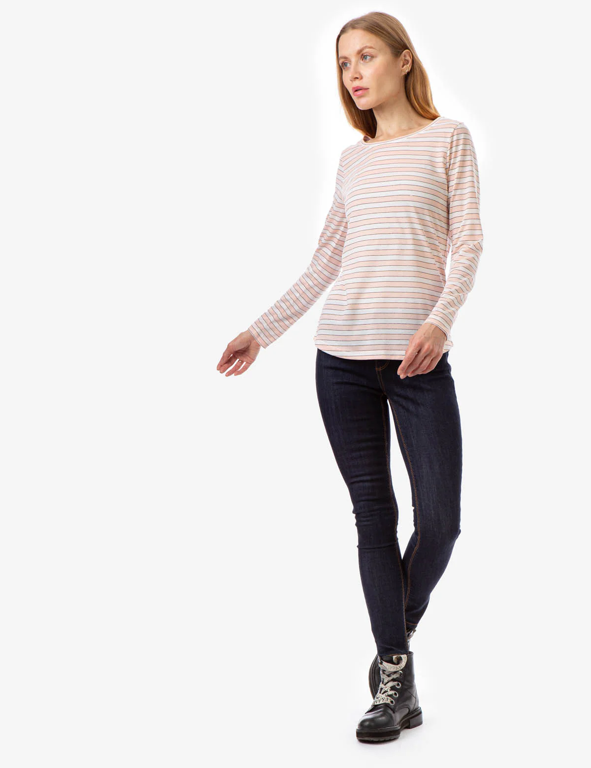 LUREX SHADOW STRIPE LONG SLEEVE T-SHIRT - Image 13