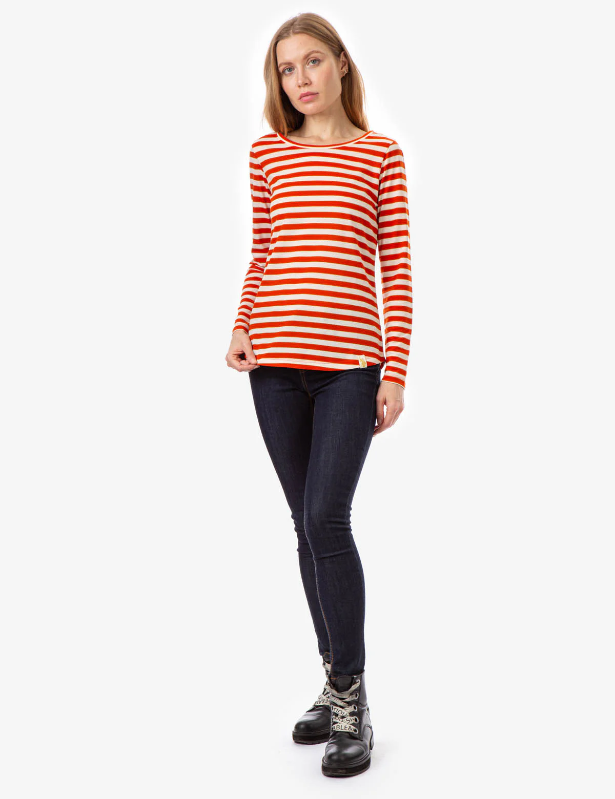 LUREX SHADOW STRIPE LONG SLEEVE T-SHIRT - Image 4