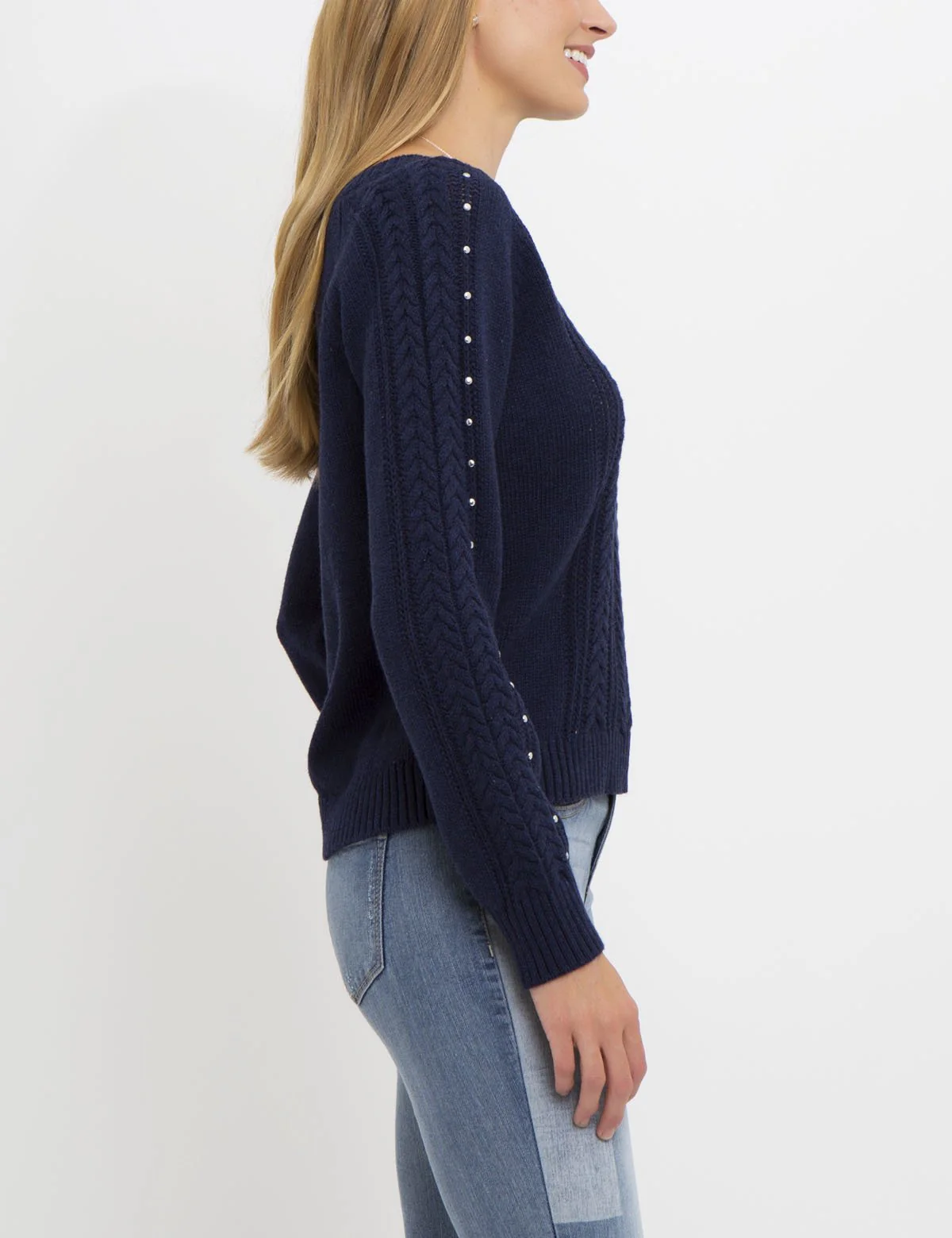 LUREX STUDS CABLE SWEATER - Image 15