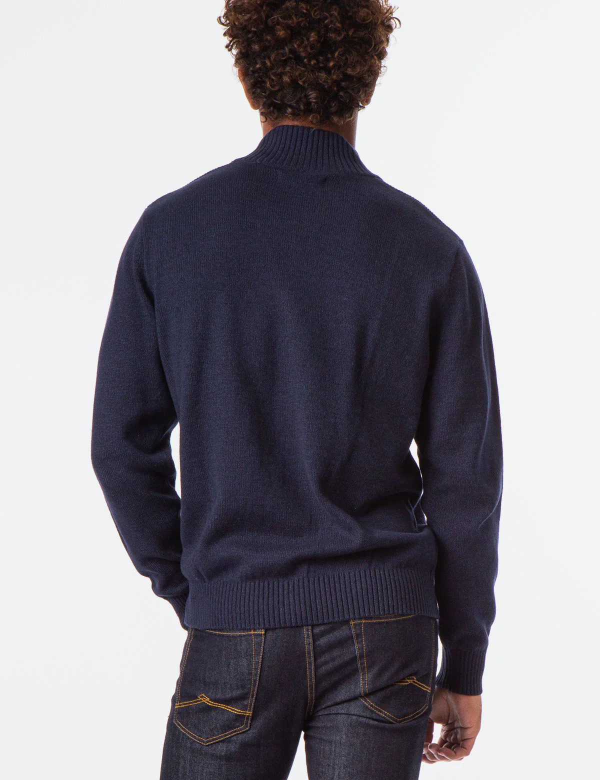 MARL TEXTURED FULL ZIP SWEATER - Image 8