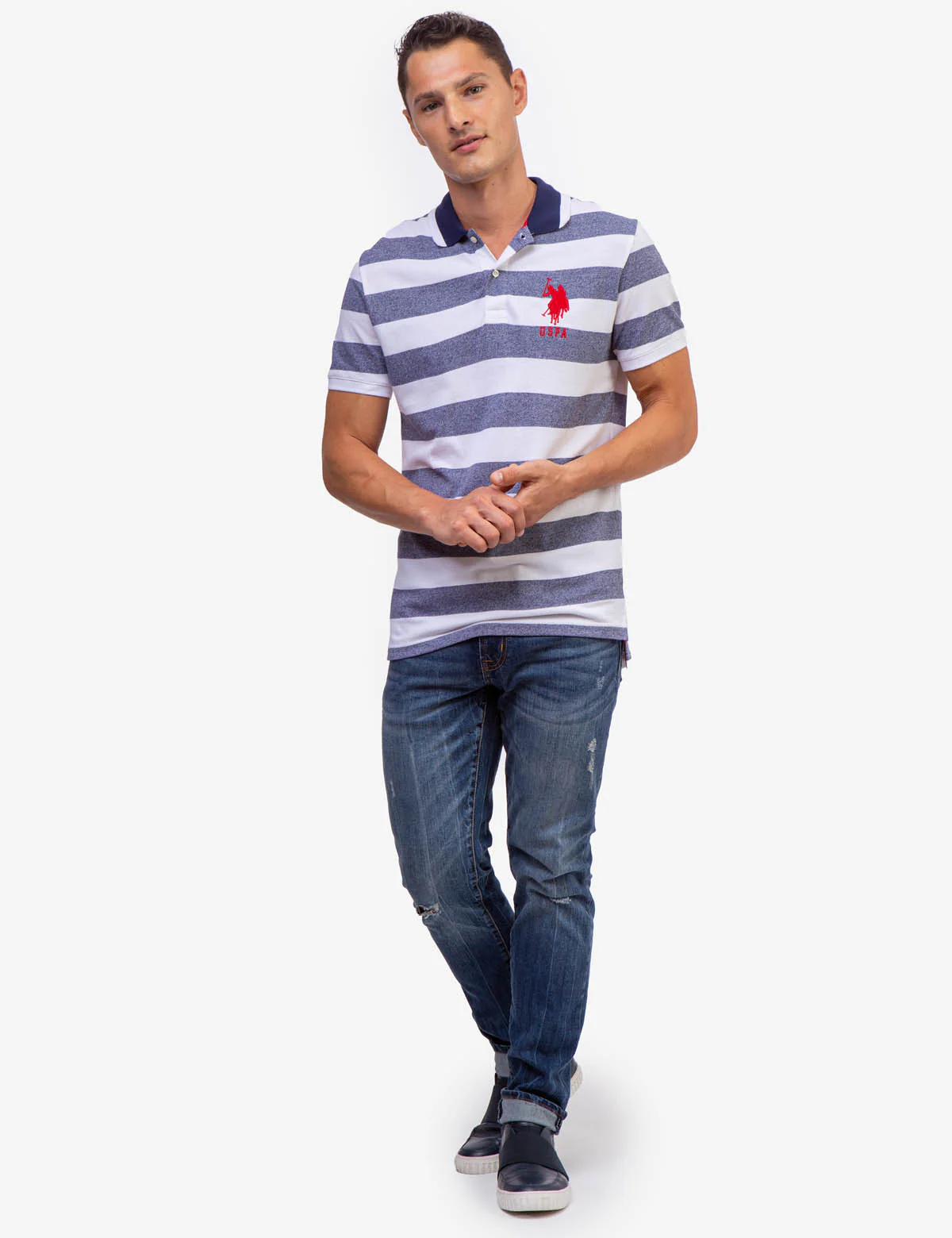 MARLED PIQUE STRIPE POLO SHIRT - Image 16