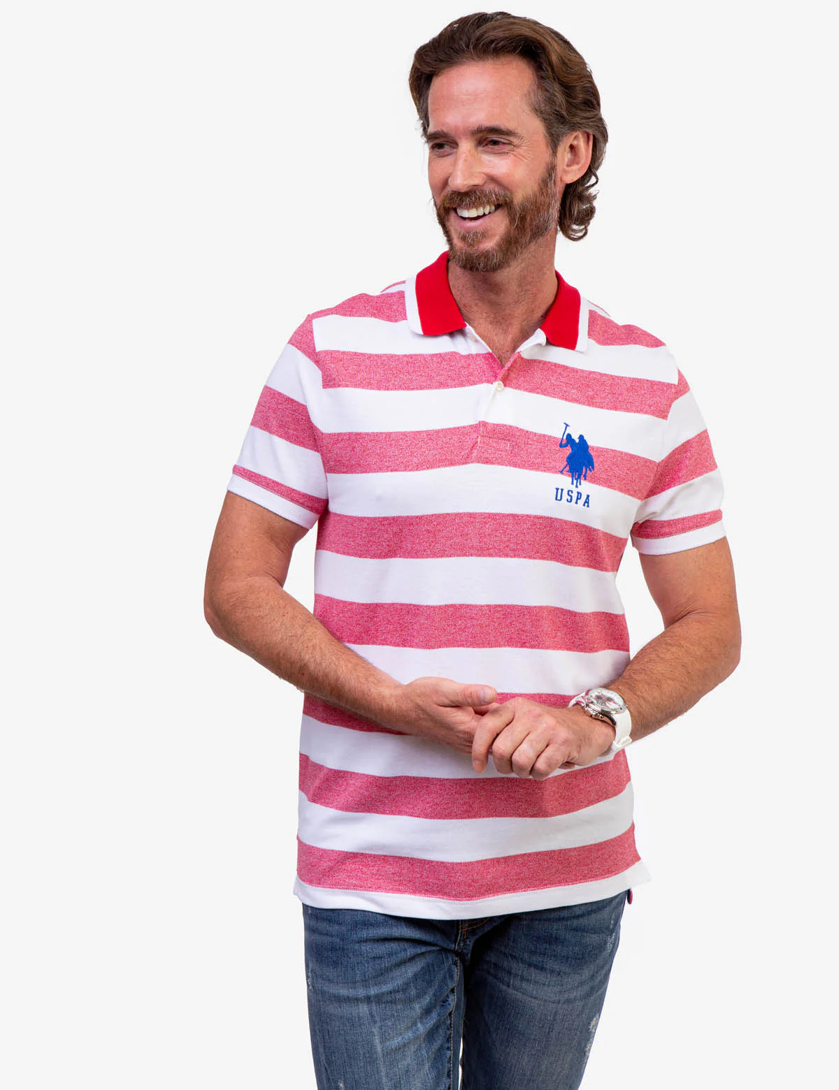 MARLED PIQUE STRIPE POLO SHIRT - Image 3