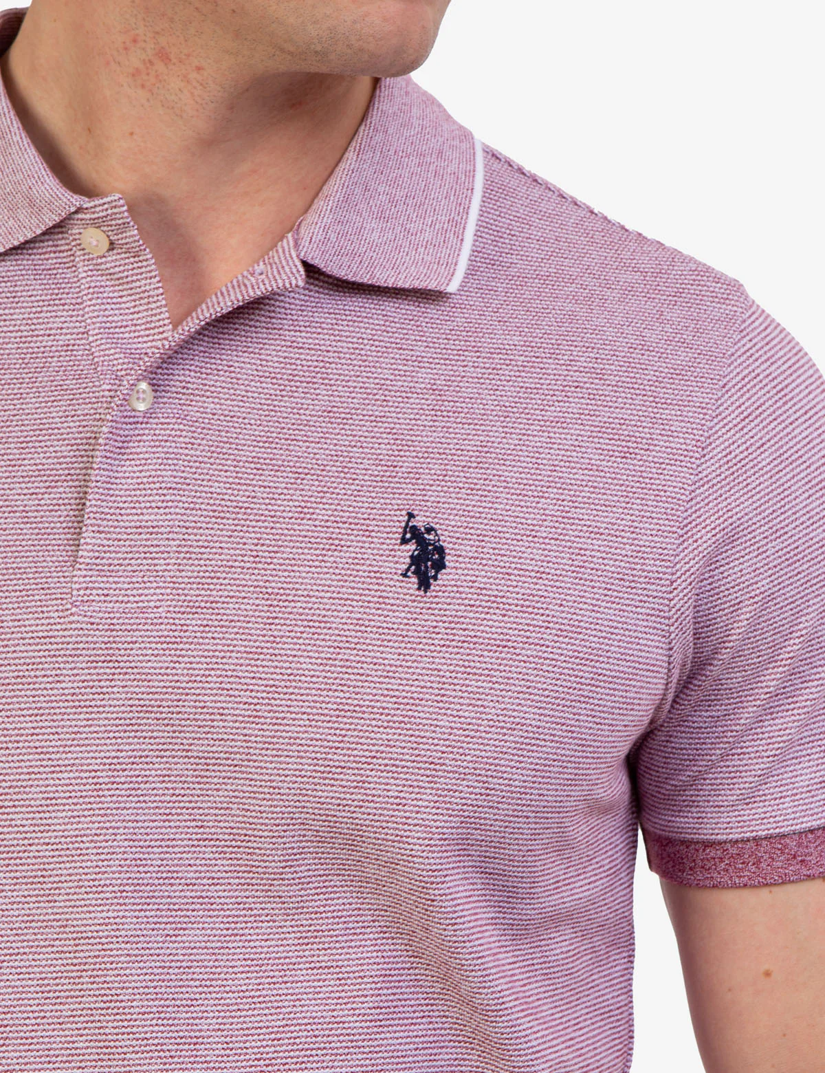 MARLED STRIPE JERSEY POLO SHIRT - Image 10
