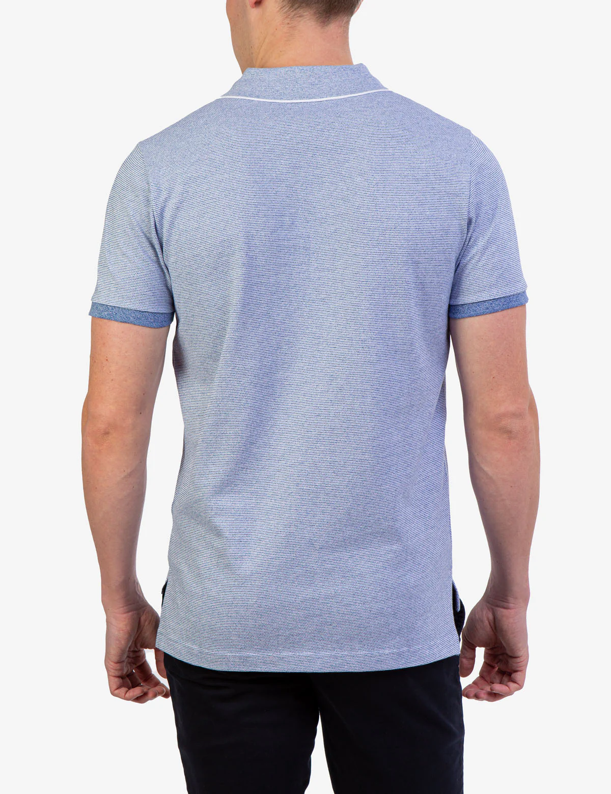 MARLED STRIPE JERSEY POLO SHIRT - Image 4