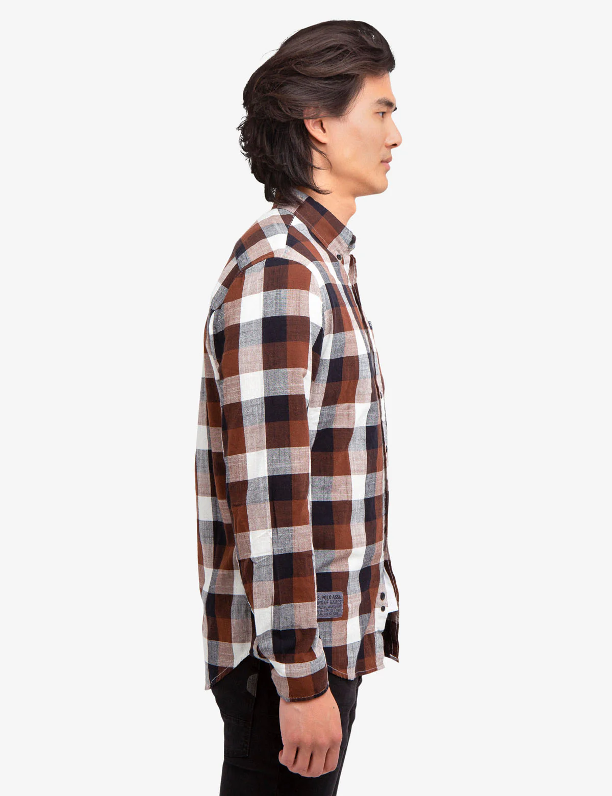 SLUB POPLIN PLAID SHIRT - Image 3